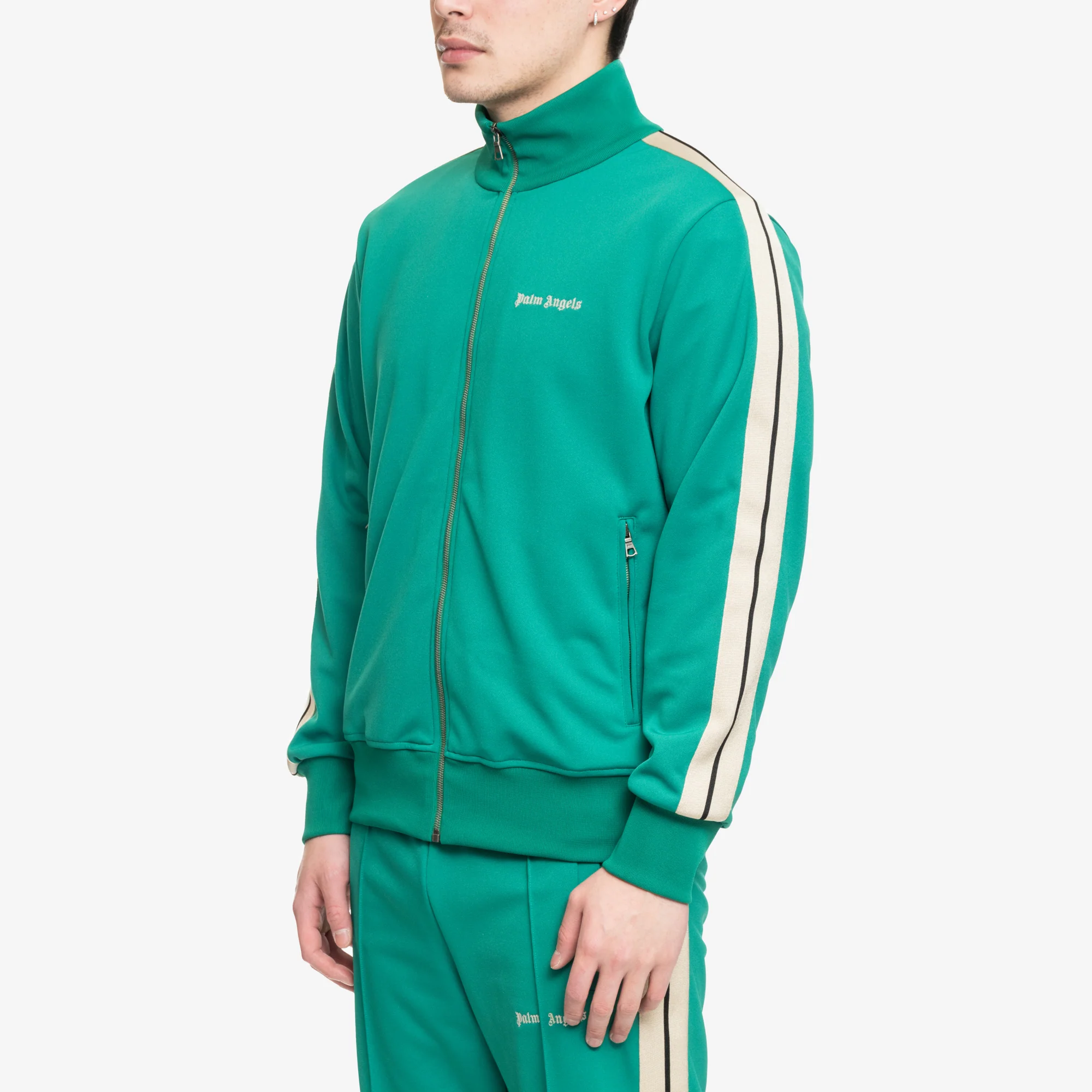 Classic Logo Green Track Jacket - Image 3