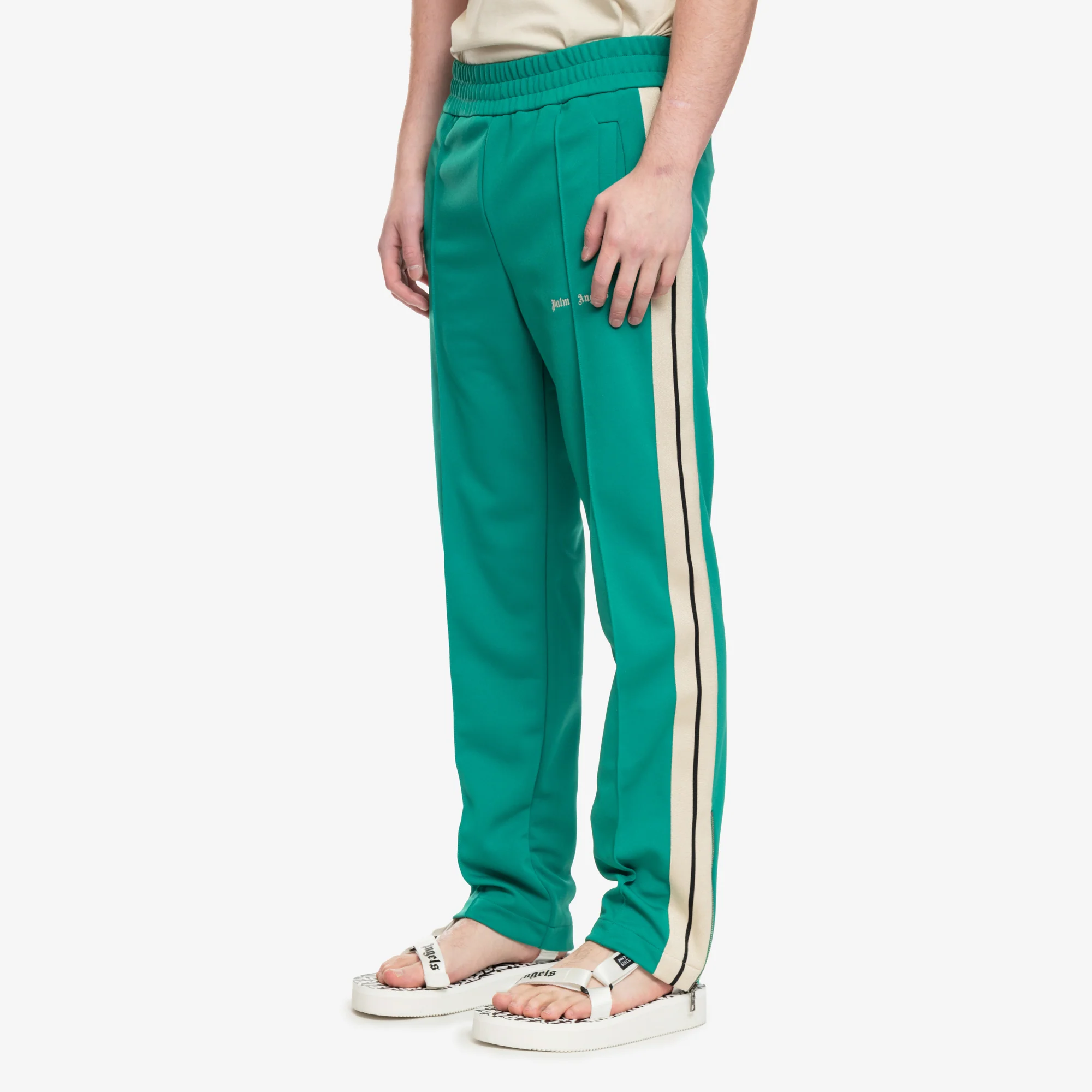 Classic Logo Green Track Pants - Image 3