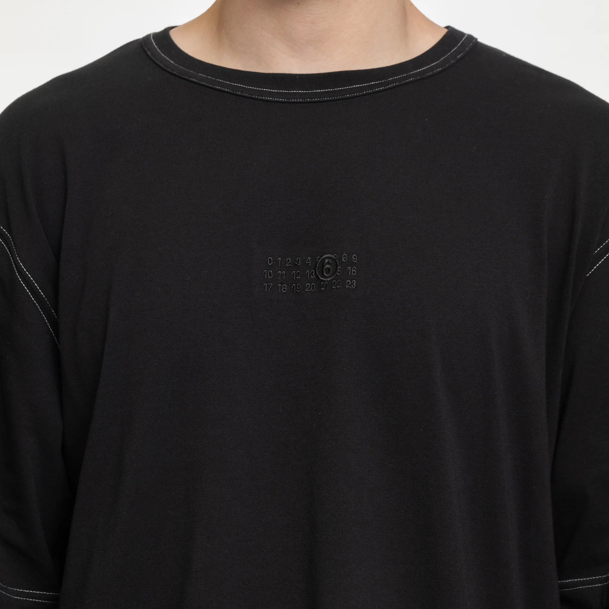 Contrast Stitch Double LS T-Shirt - Image 5