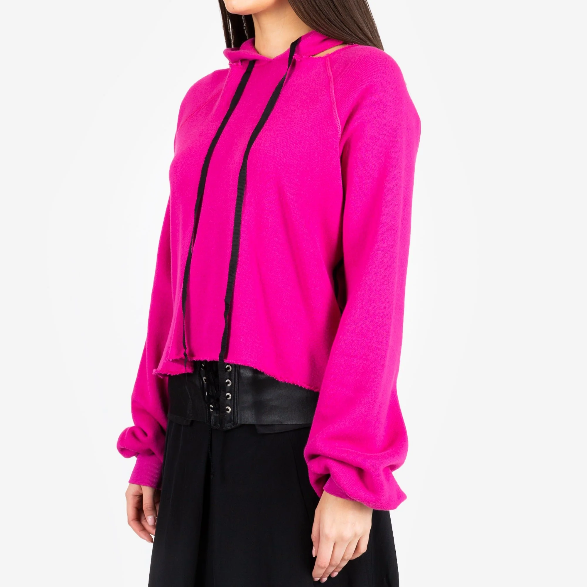 Womens Cot Cashmere Hoody - Image 2
