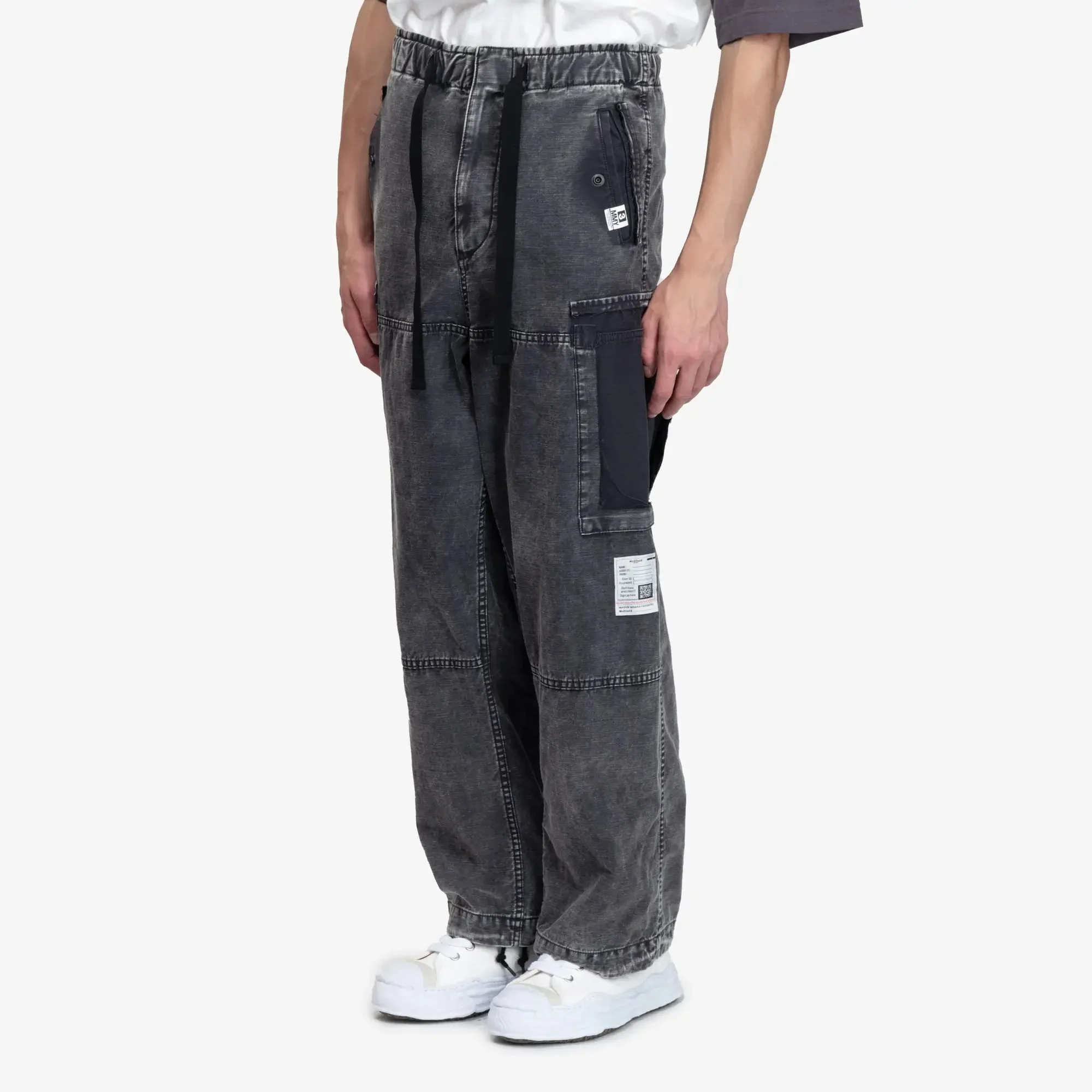 Cotton Satin Cargo Pants - Image 3