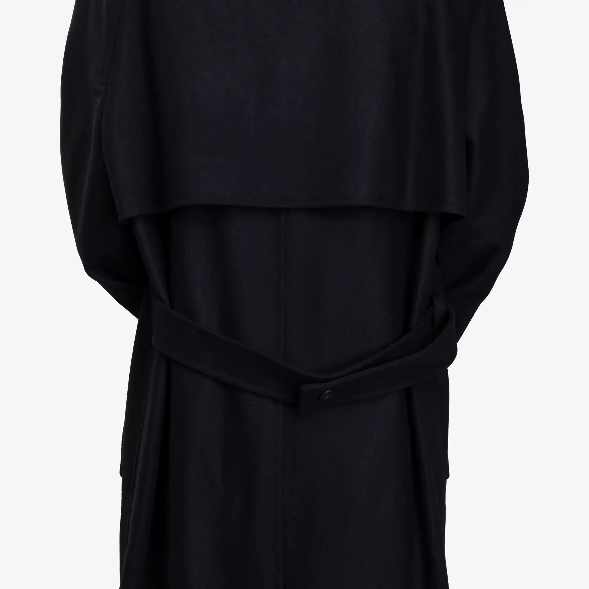 Oblique Wool Maxi Trench Coat - Image 6