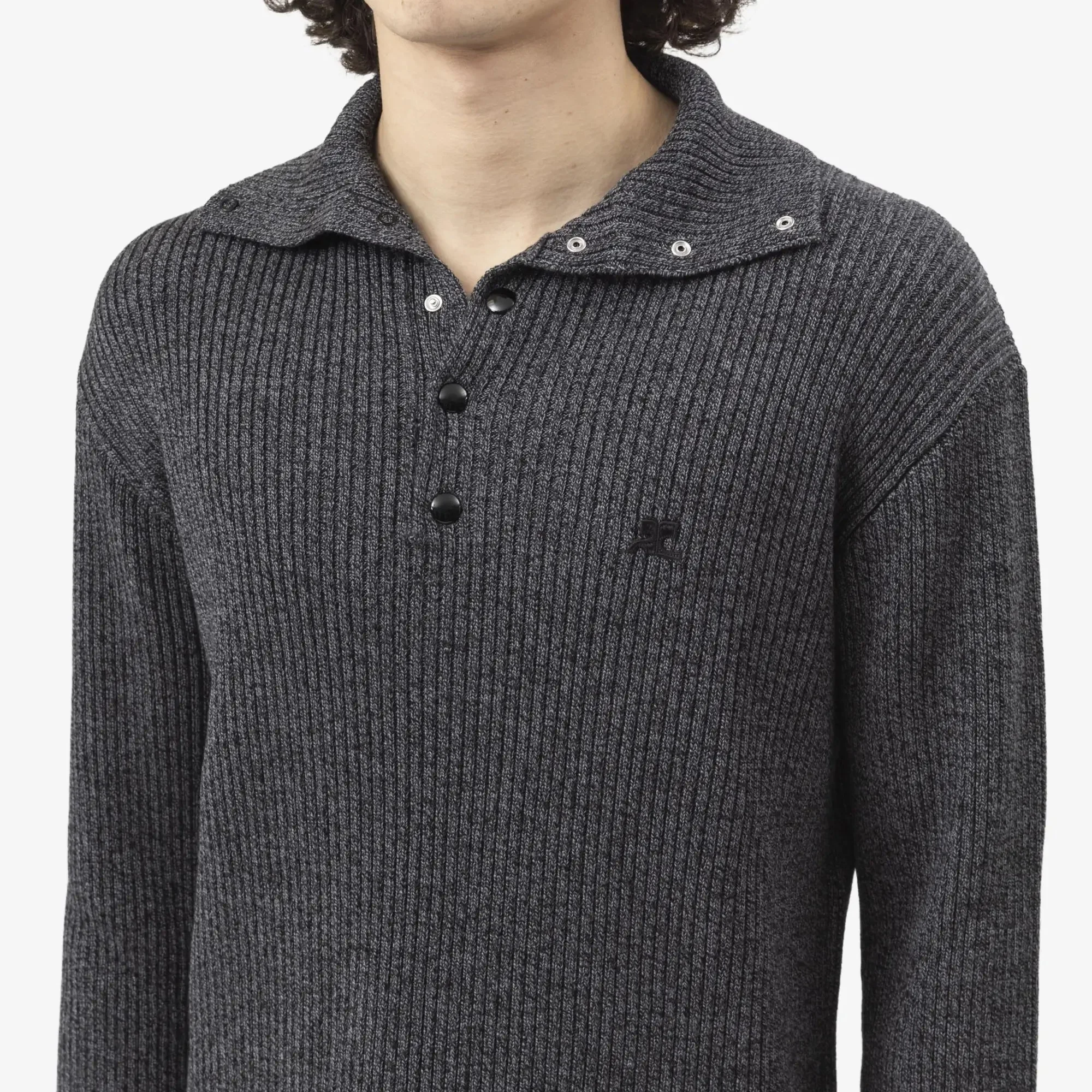 Ribbed Wool Polo - Image 5