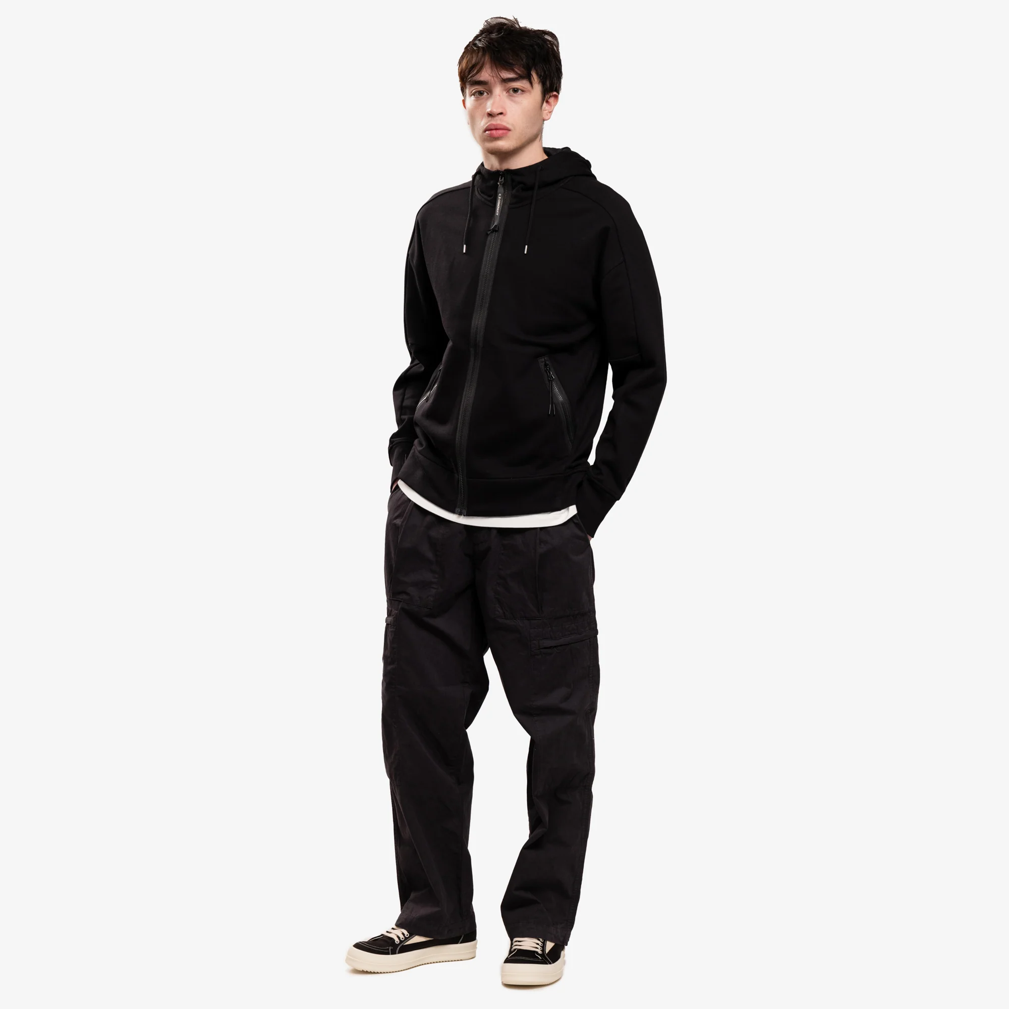 Diag Raised Fleece Goggle Zip Hoody - Image 2