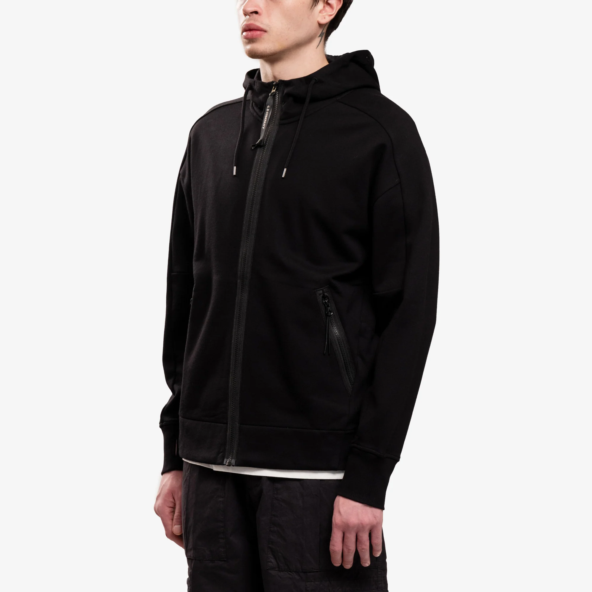 Diag Raised Fleece Goggle Zip Hoody - Image 3