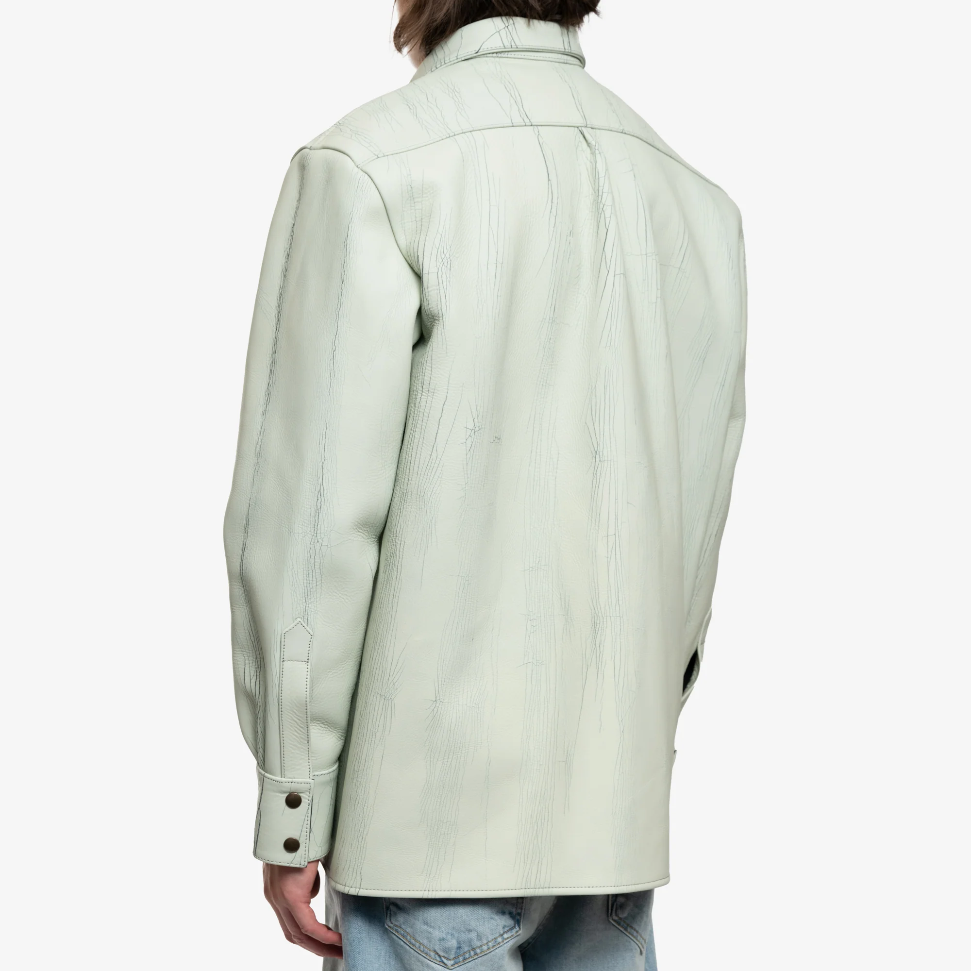 Cracked Leather Shirt - Image 4