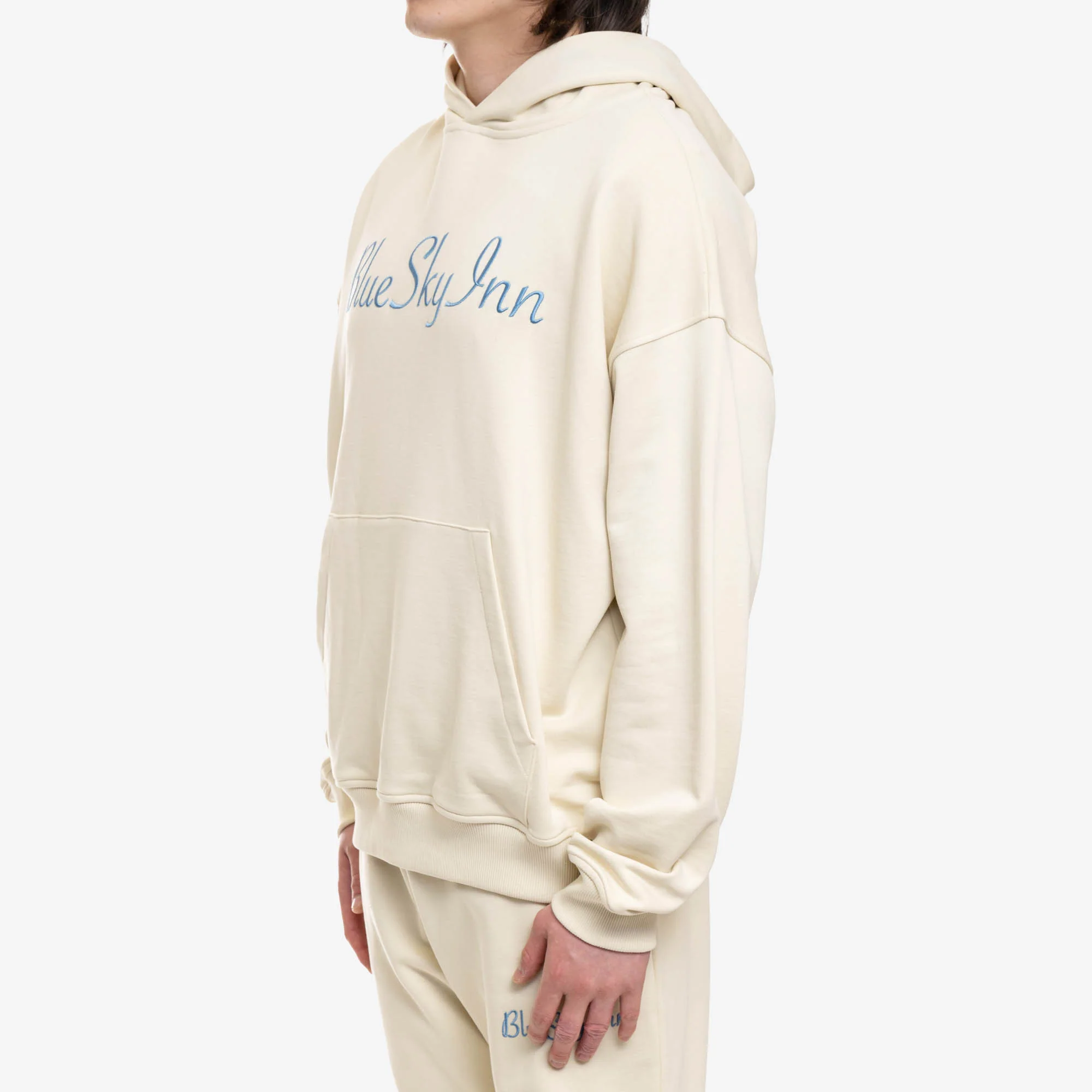 Cream Logo Hoody - Image 3