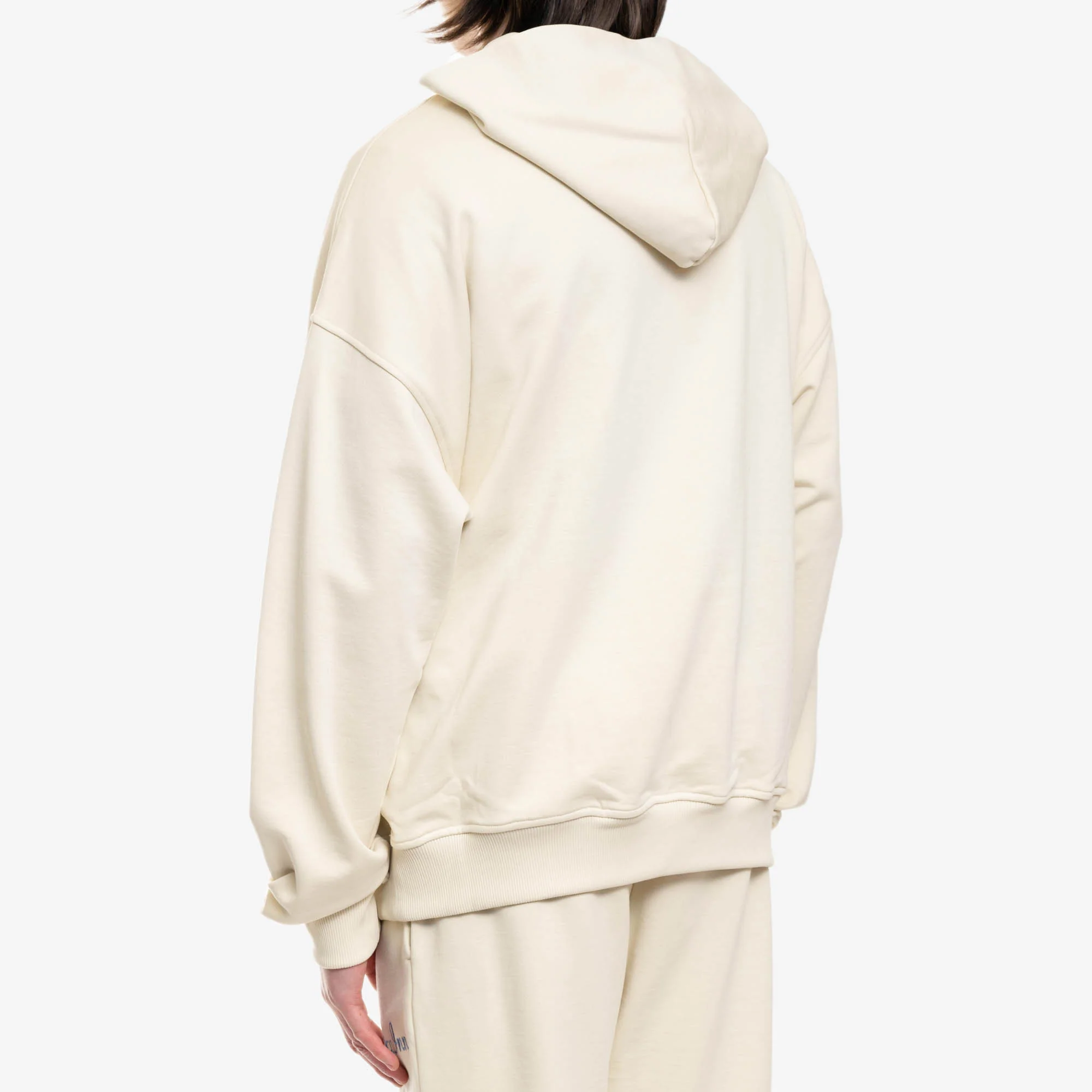 Cream Logo Hoody - Image 4