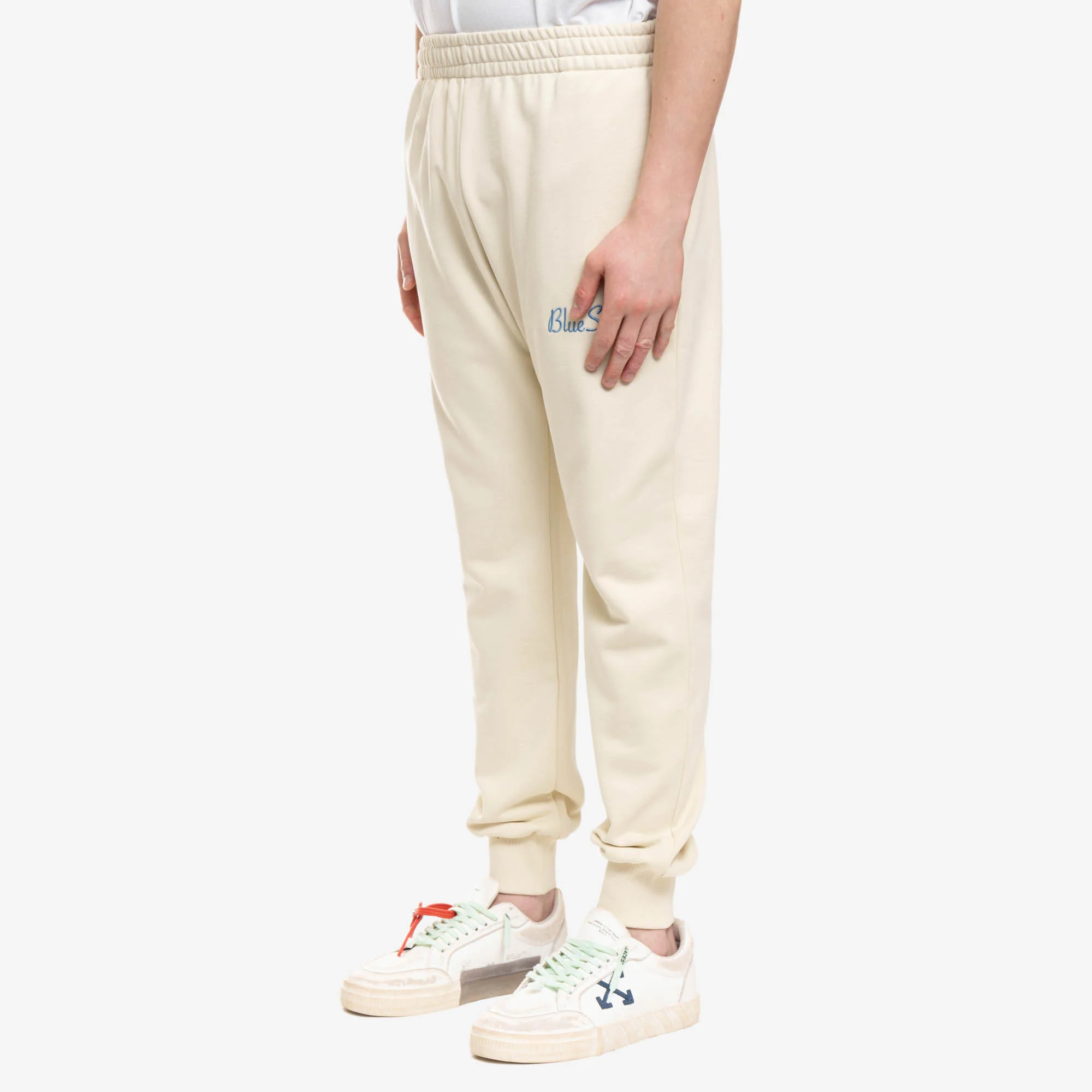 Cream Logo Sweatpants - Image 3