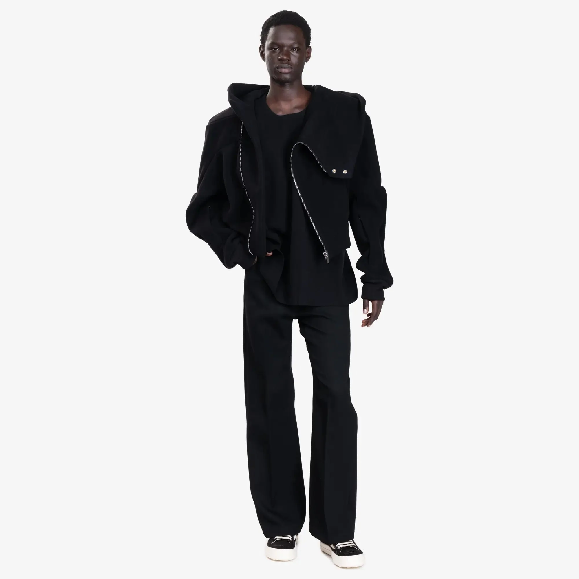 Cropped Hooded Flight Bomber - Image 2