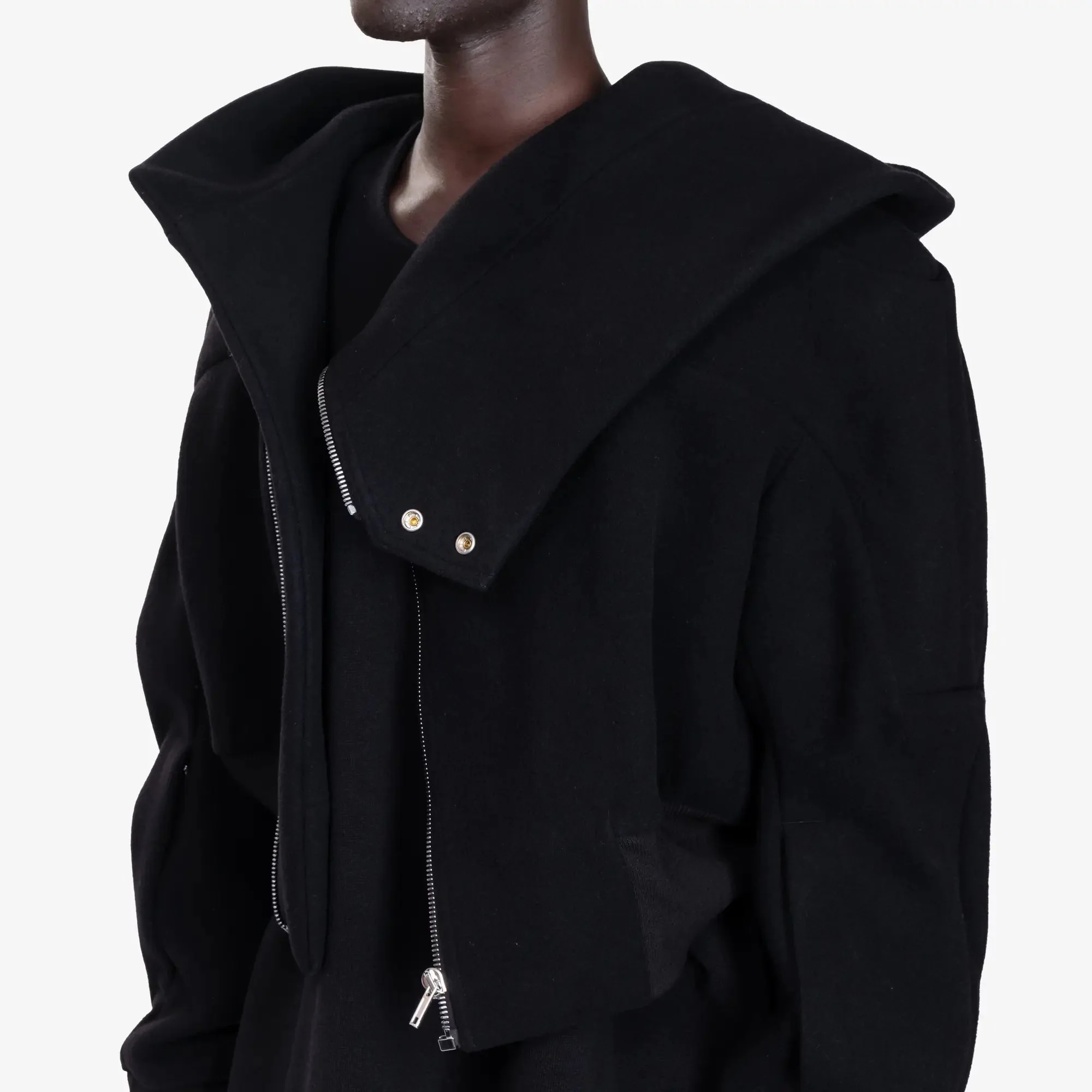Cropped Hooded Flight Bomber - Image 5