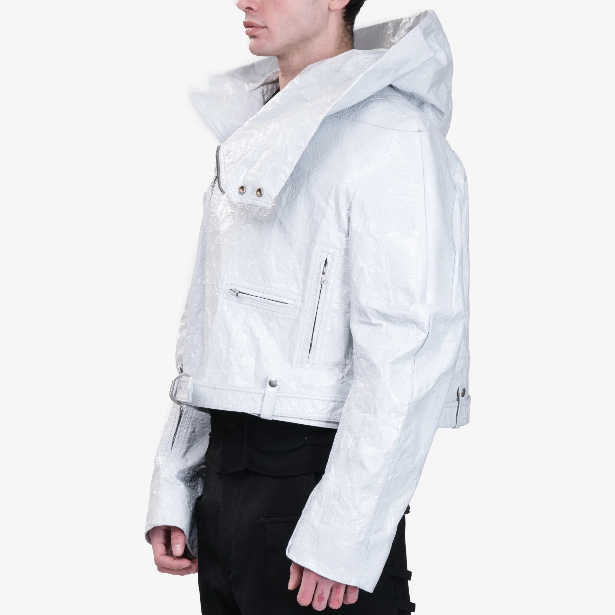 Cropped Hooded Stooges Runway Jacket - Image 3