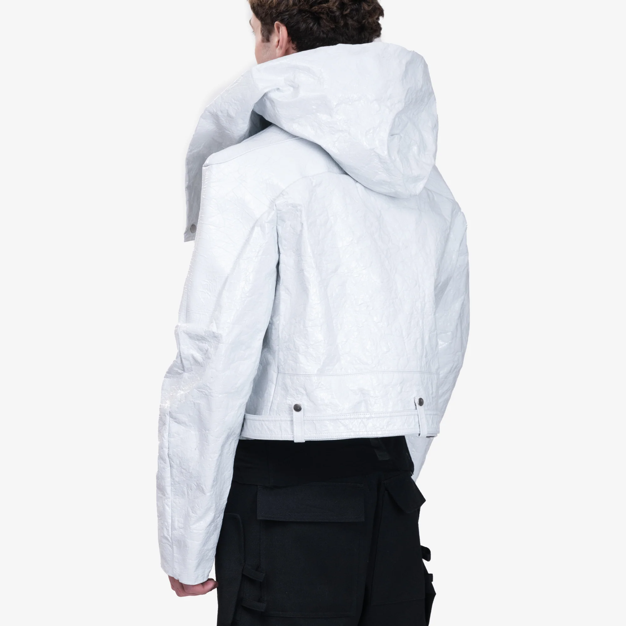 Cropped Hooded Stooges Runway Jacket - Image 4
