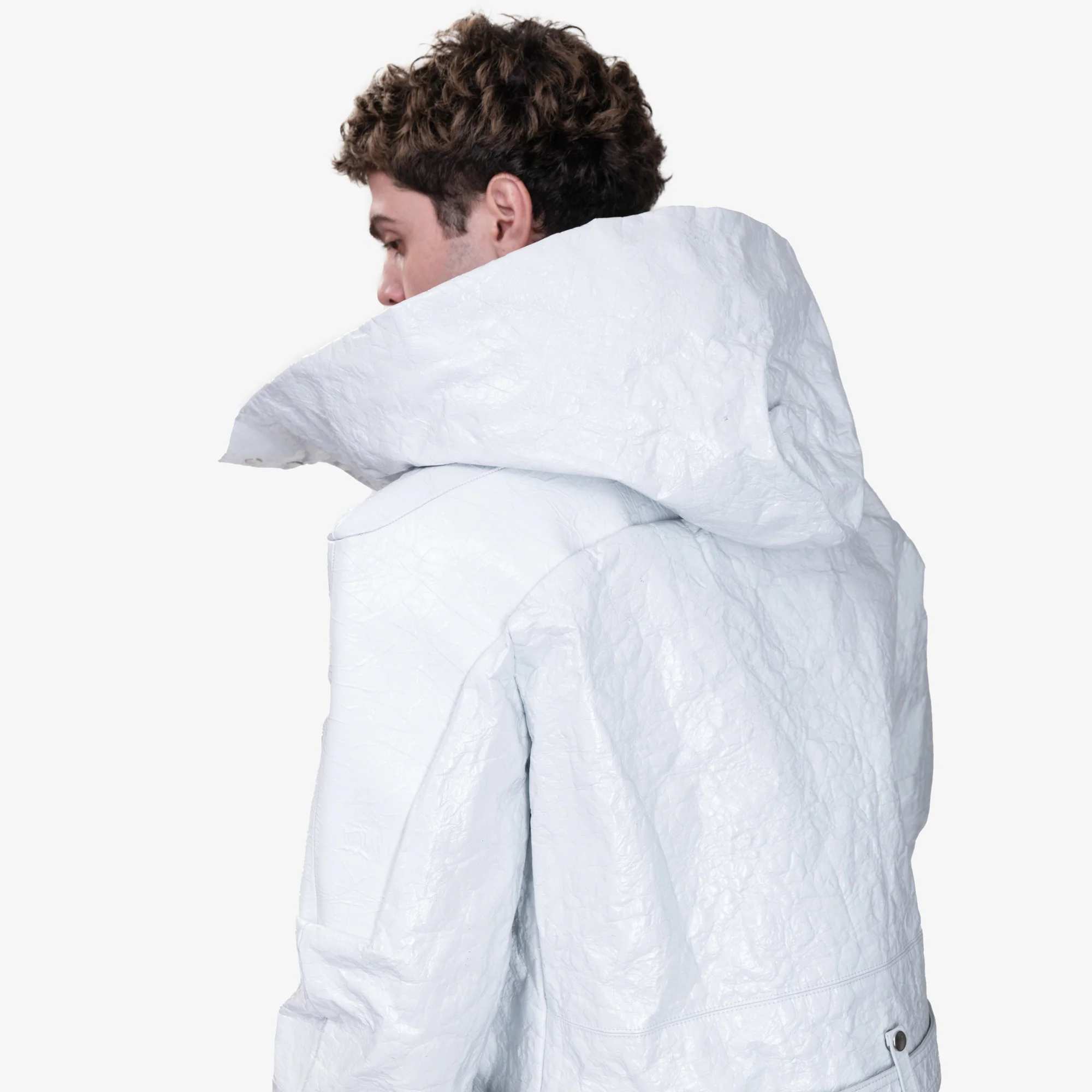 Cropped Hooded Stooges Runway Jacket - Image 6