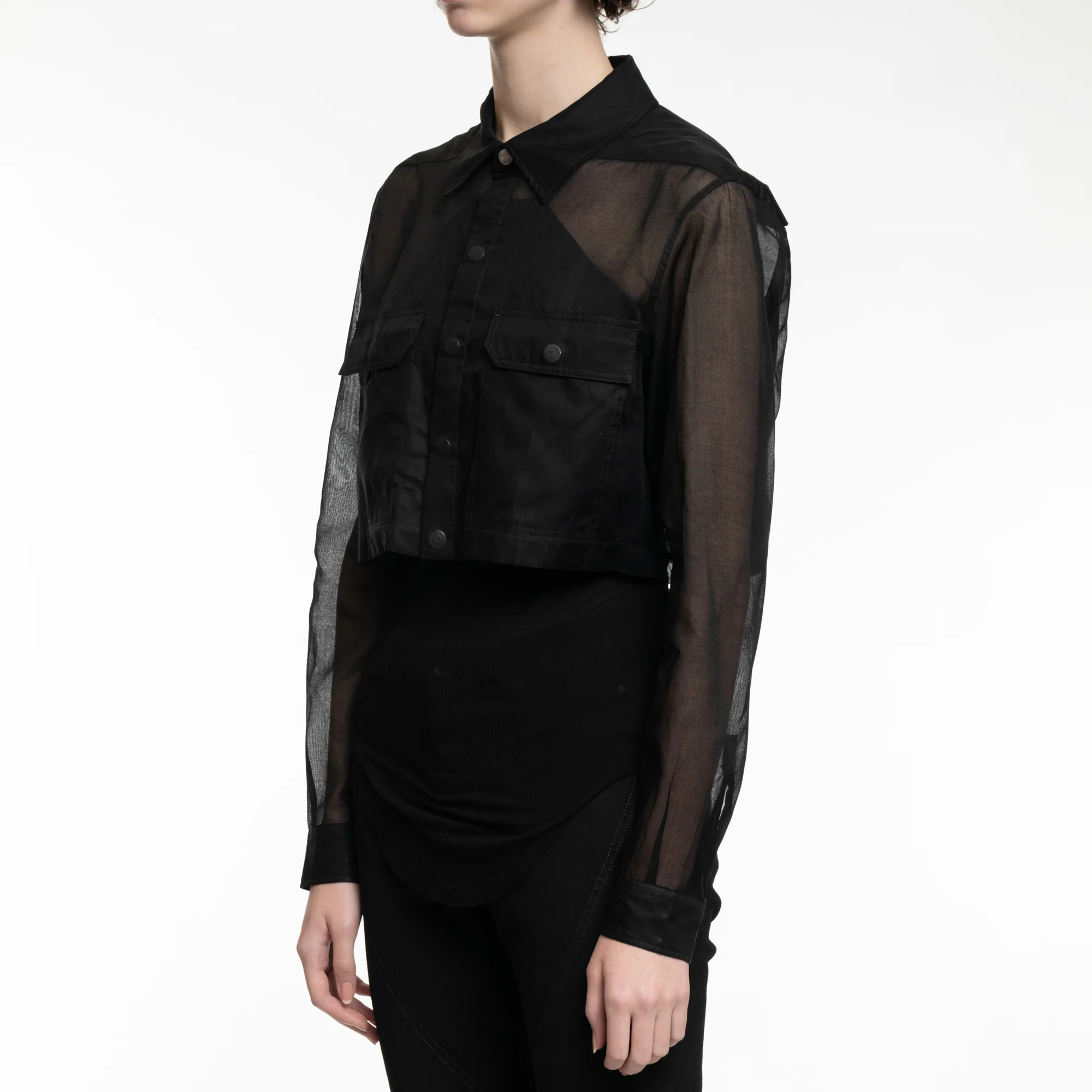 Womens Cropped Outershirt - Image 3