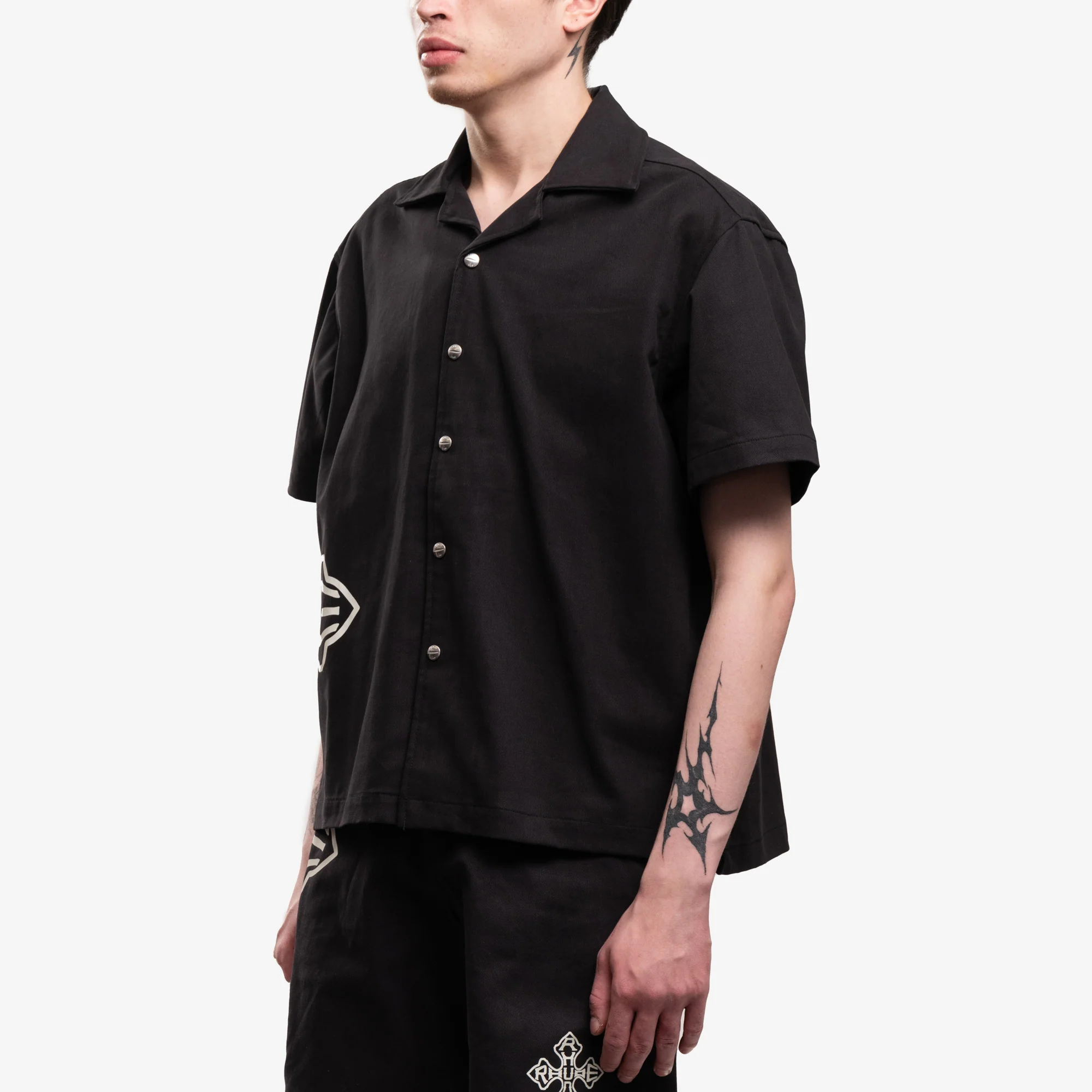 Cross Logo Bowling Shirt - Image 3