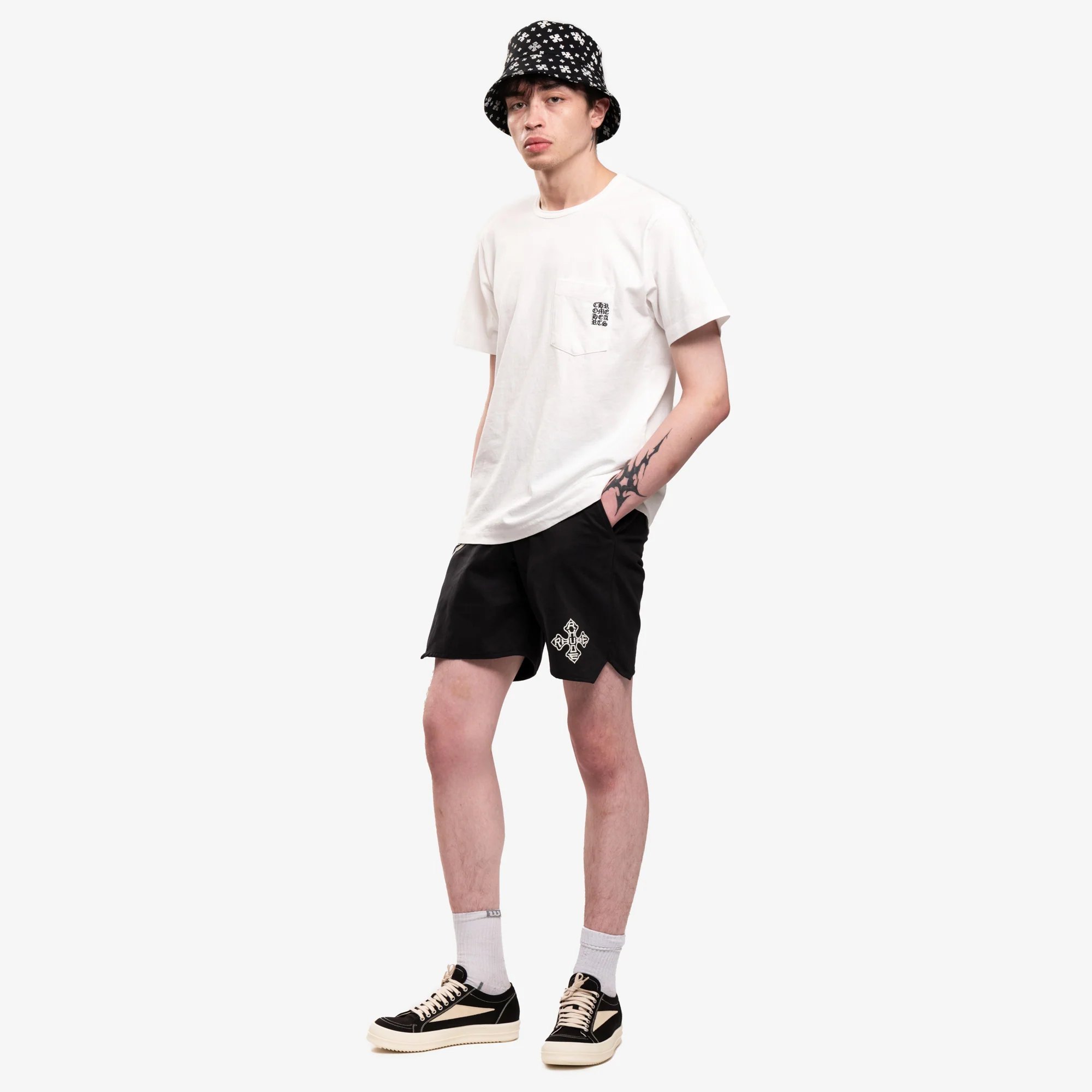 Cross Logo Twill Shorts - Image 2