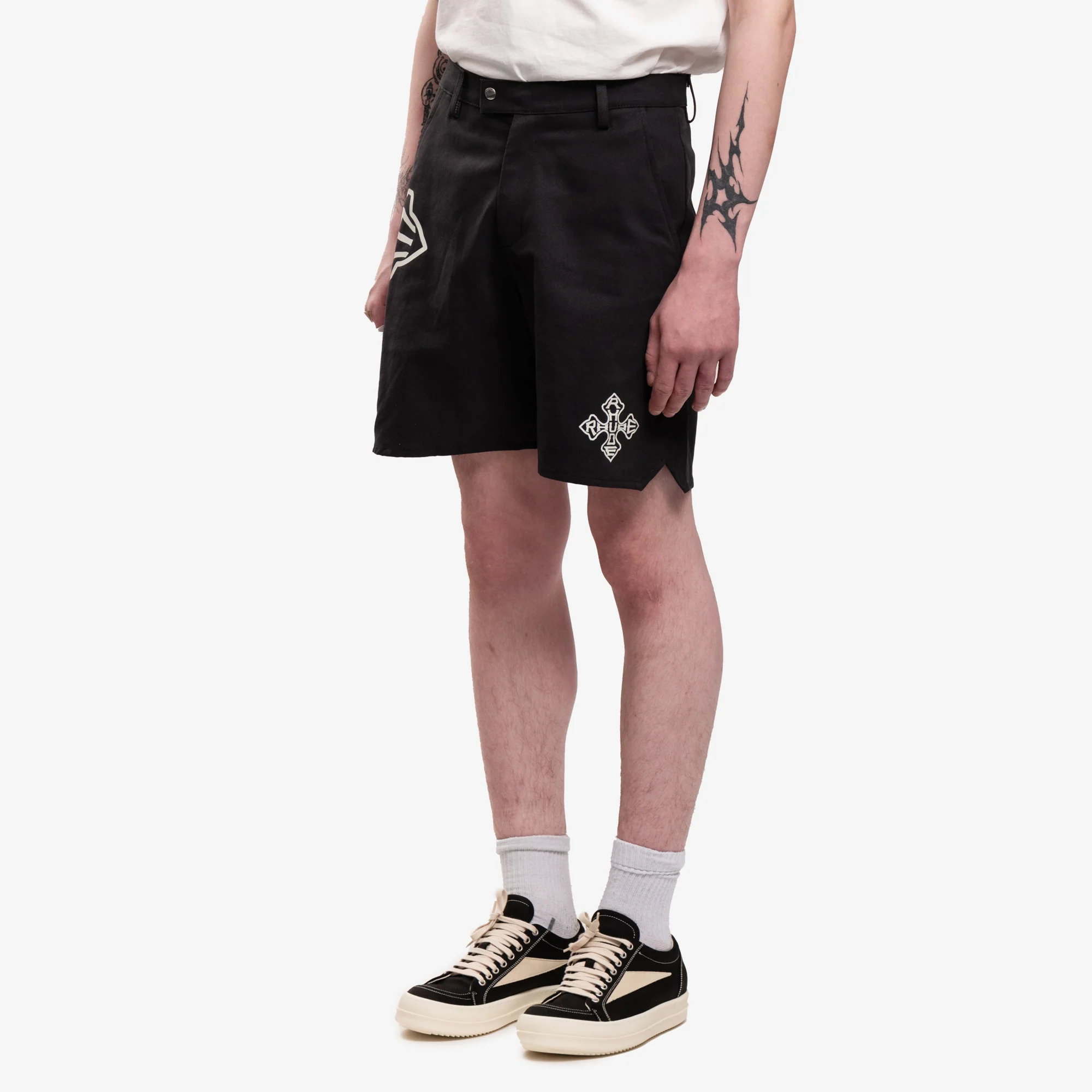 Cross Logo Twill Shorts - Image 3