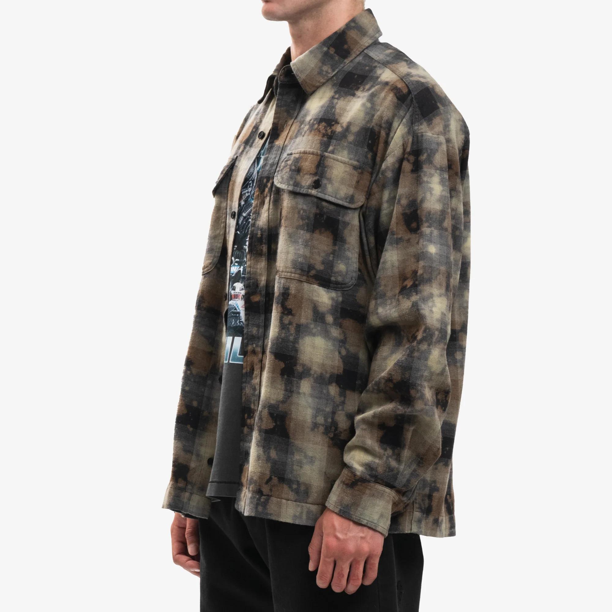 Curved Logo Check Shirt - Image 3