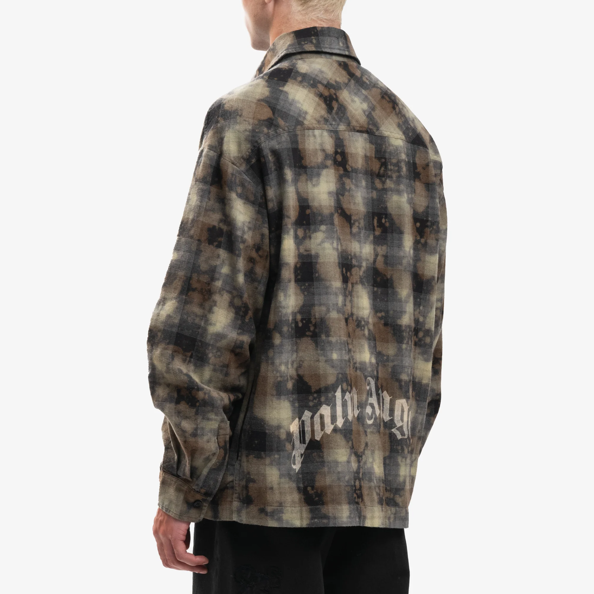 Curved Logo Check Shirt - Image 4