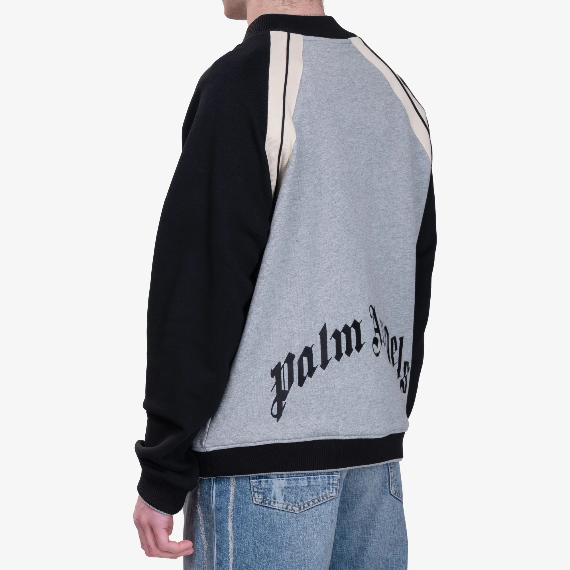 Curved Logo Track Varsity Jacket - Image 4