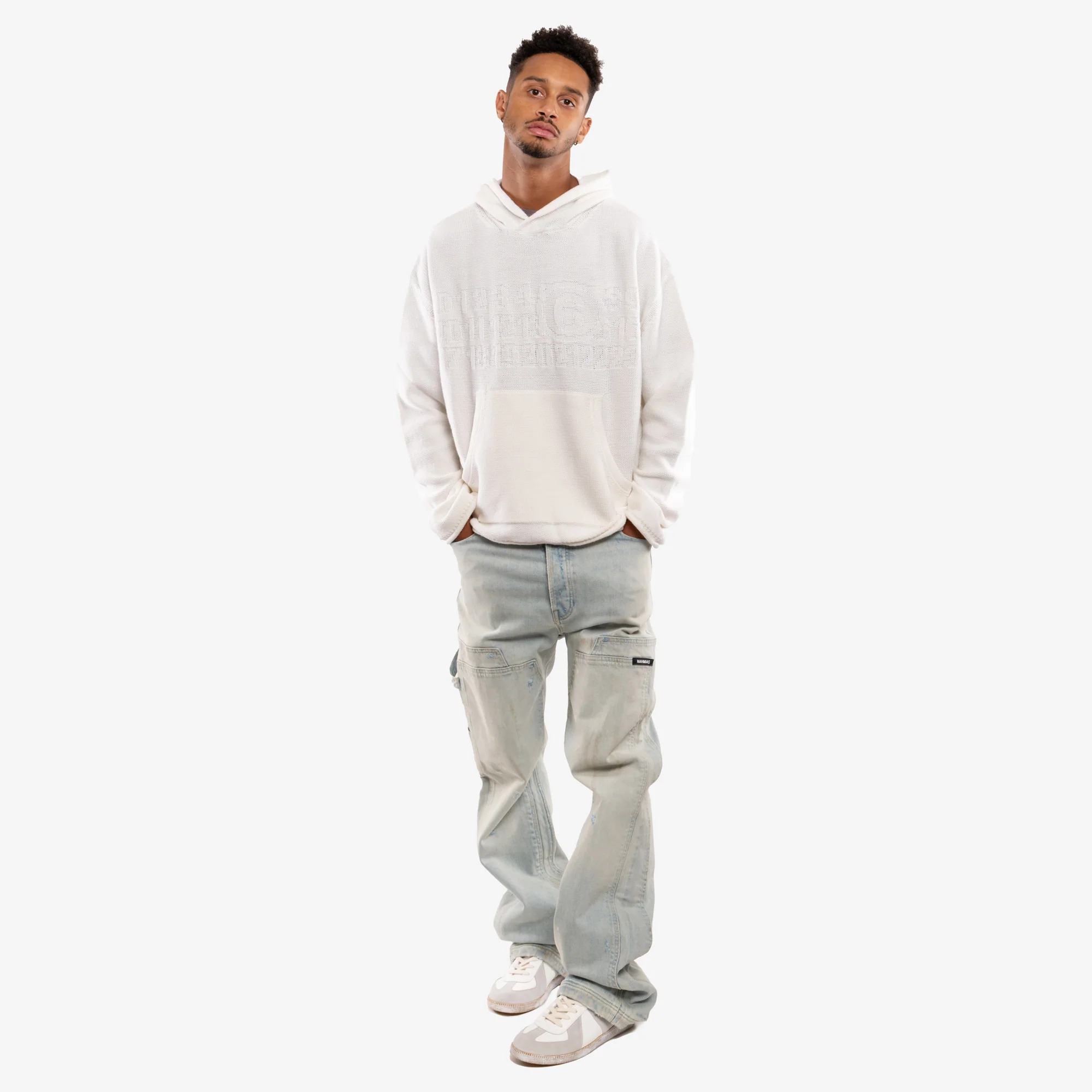 Debossed Knit Hoody - Image 2