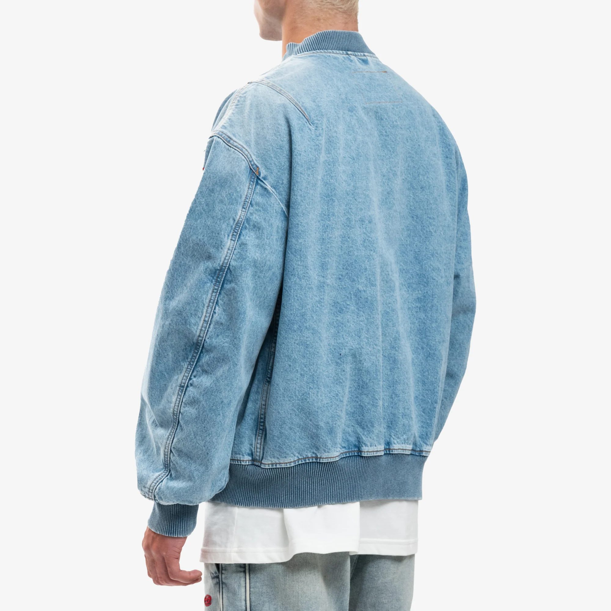 Denim Bomber Jacket - Image 4