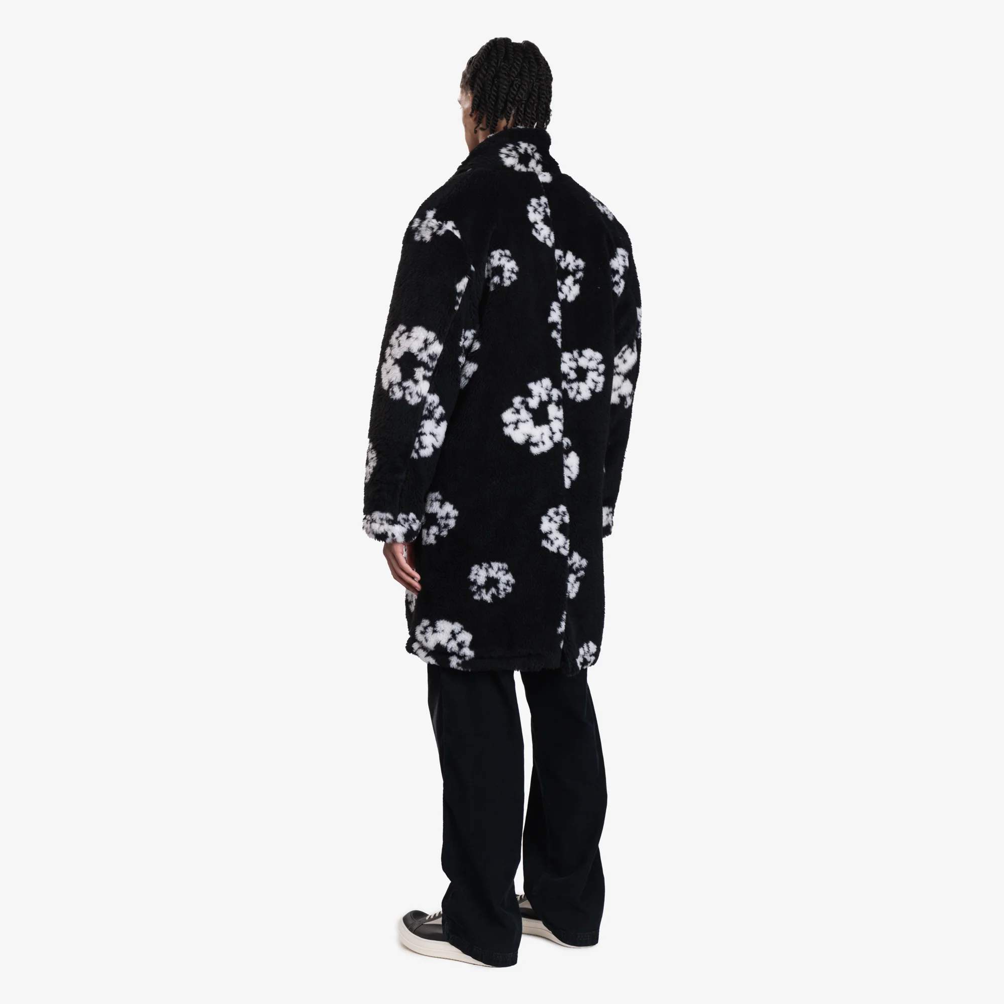 Denim Tears Wreath Faux Fur Coat - Image 4