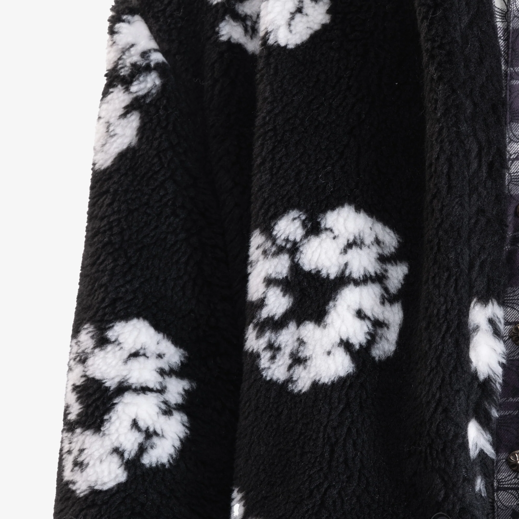 Denim Tears Wreath Faux Fur Coat - Image 6