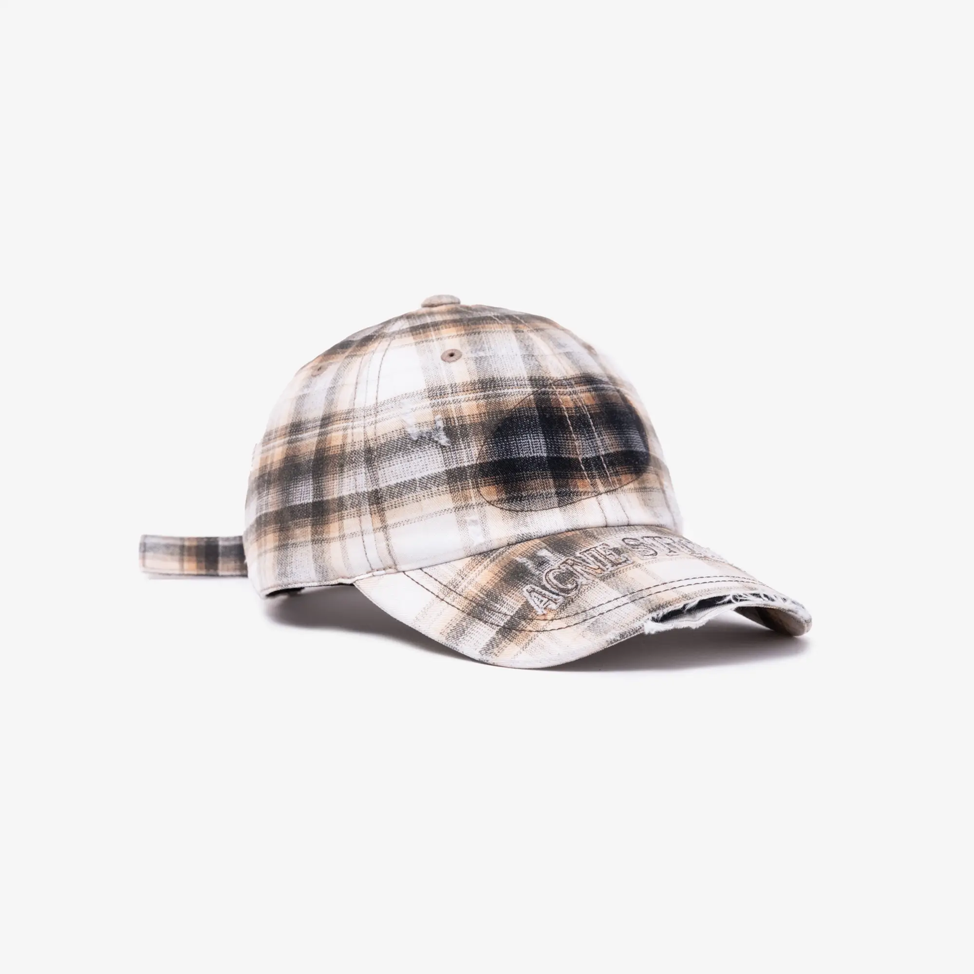 Distressed Check Cap - Image 3