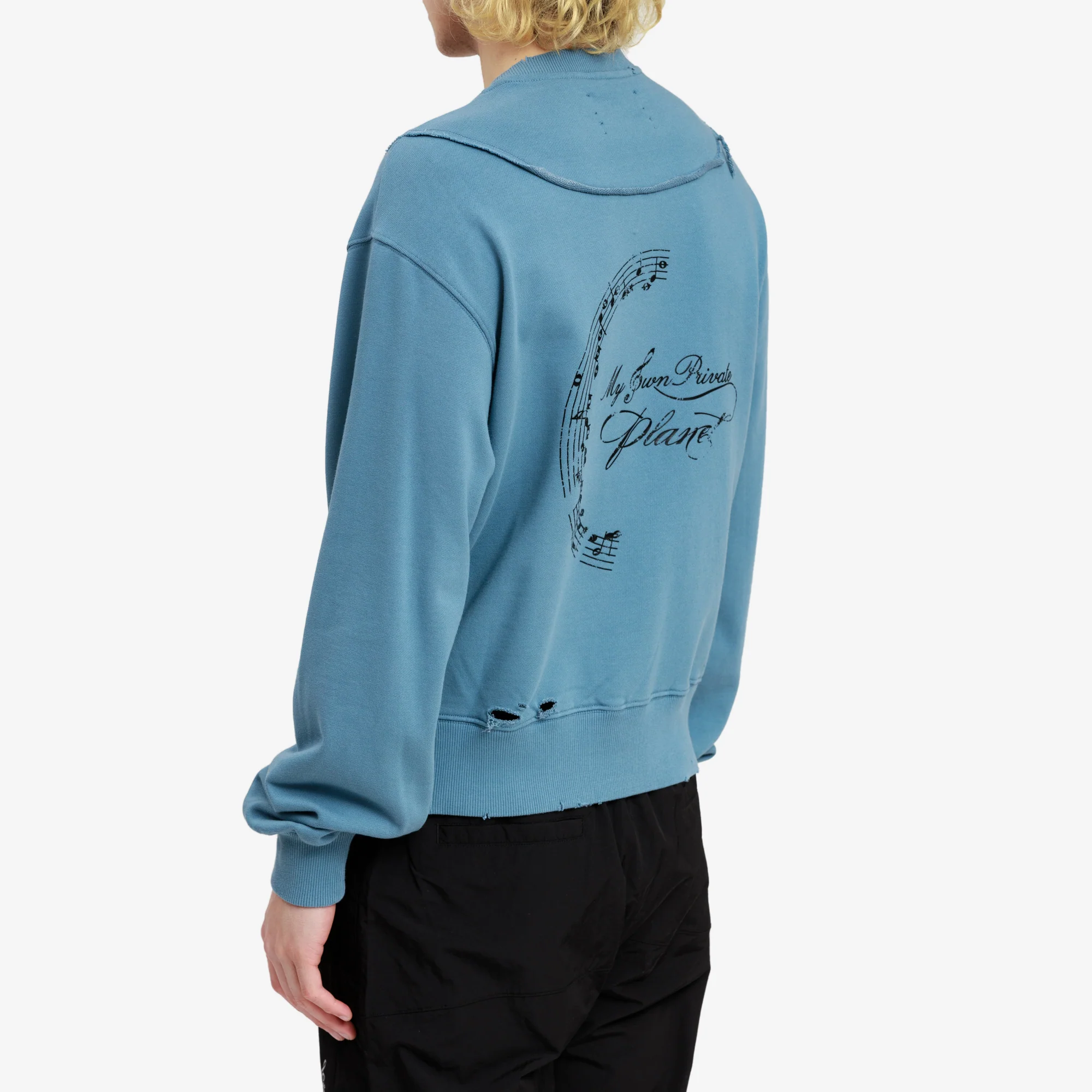 Distressed Panel Sweatshirt - Image 4