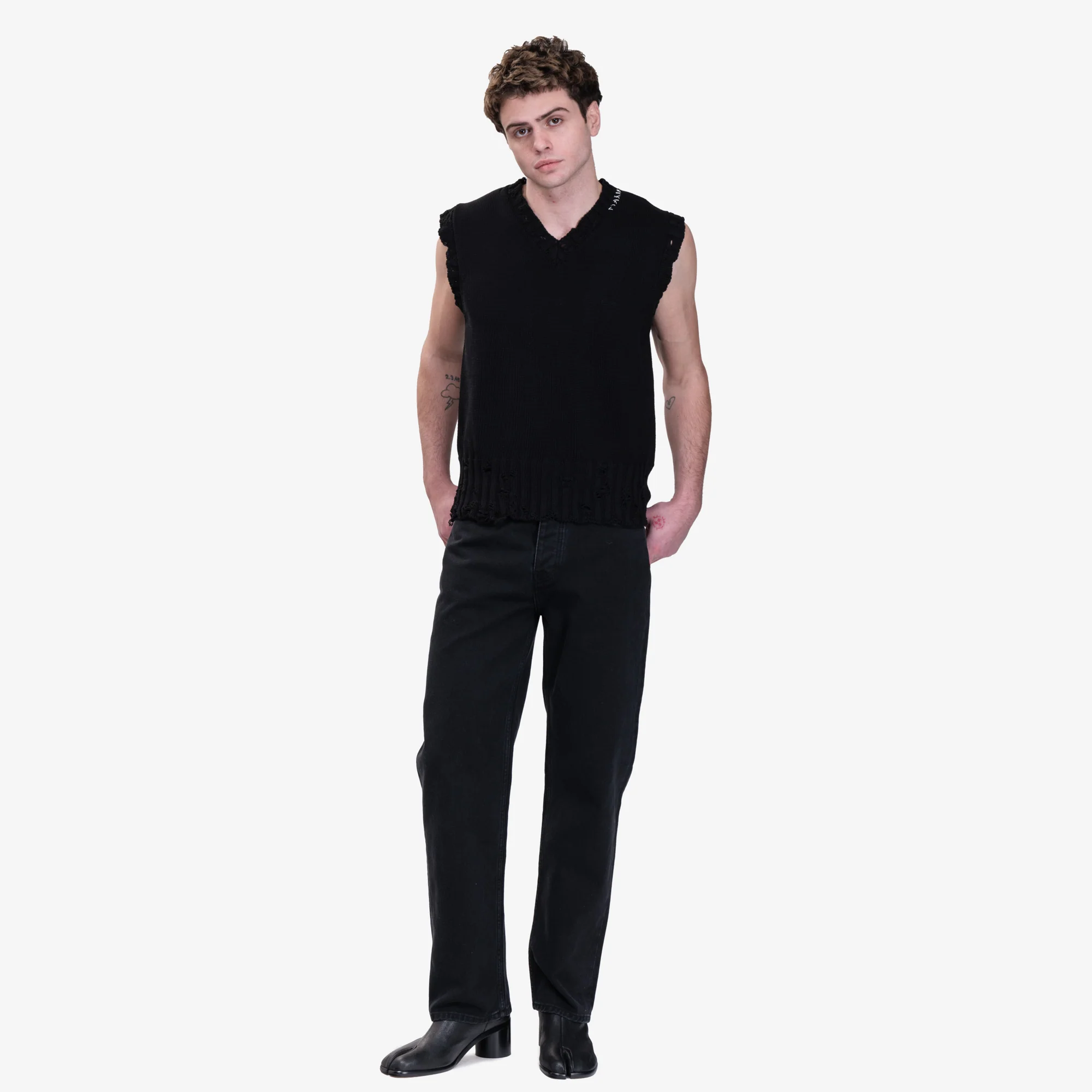 Distressed Sweater Vest - Image 2