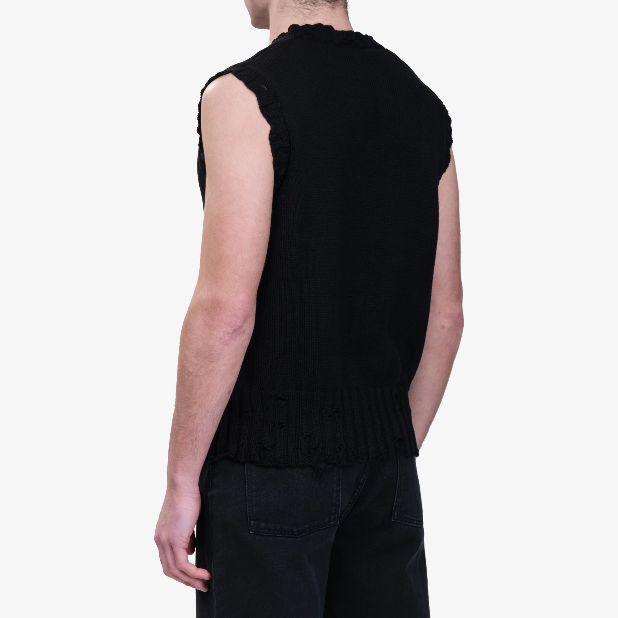 Distressed Sweater Vest - Image 4