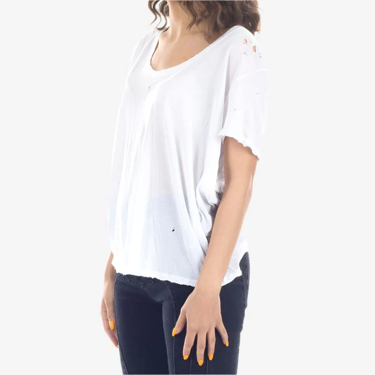Womens Distressed Tee - Image 3