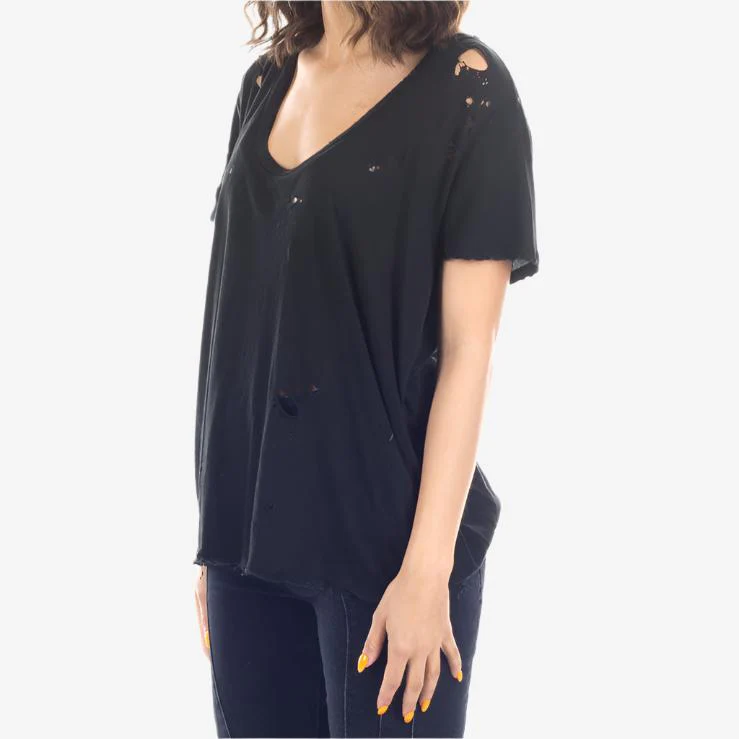Womens Distressed Tee - Image 2