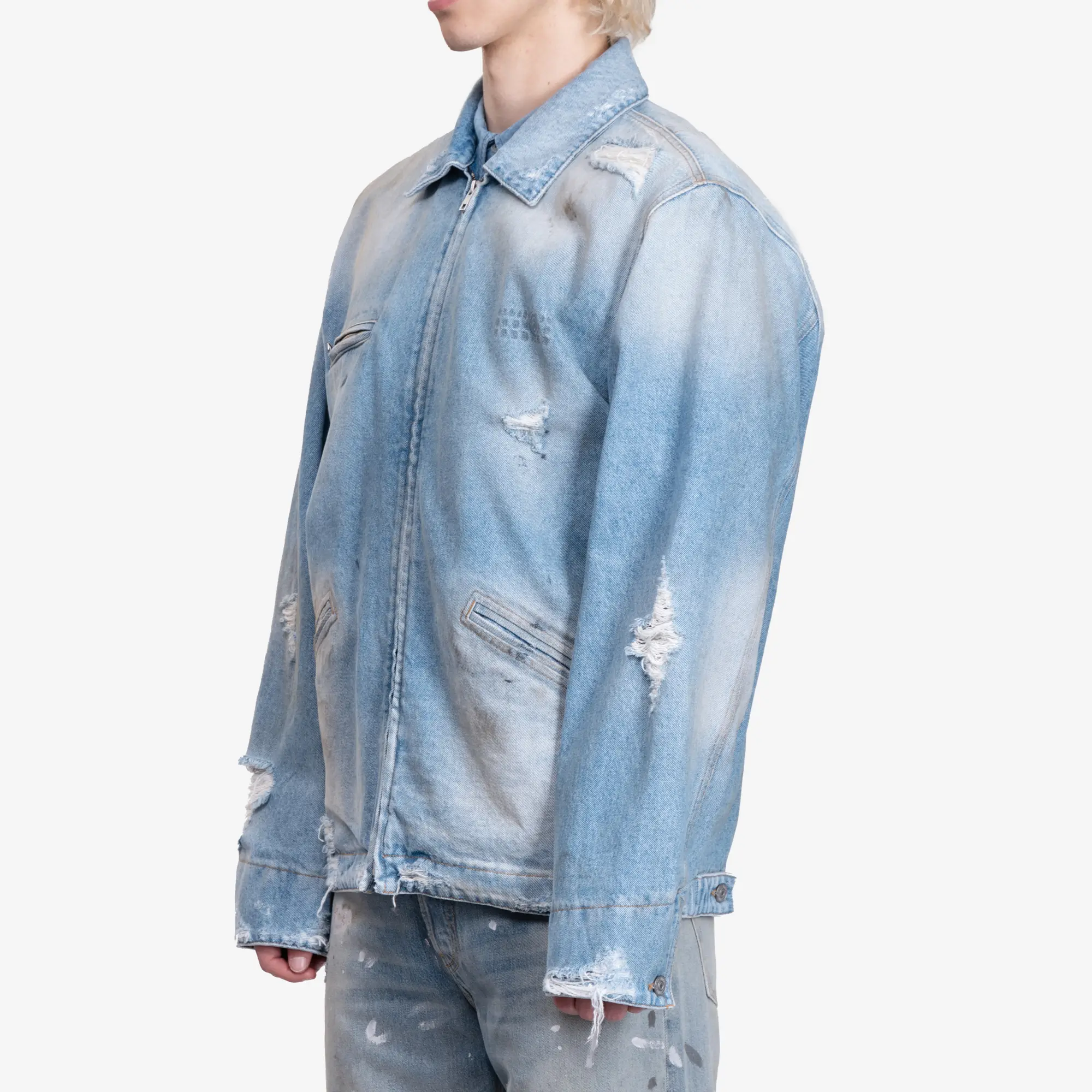 Distressed Work Jacket - Image 3