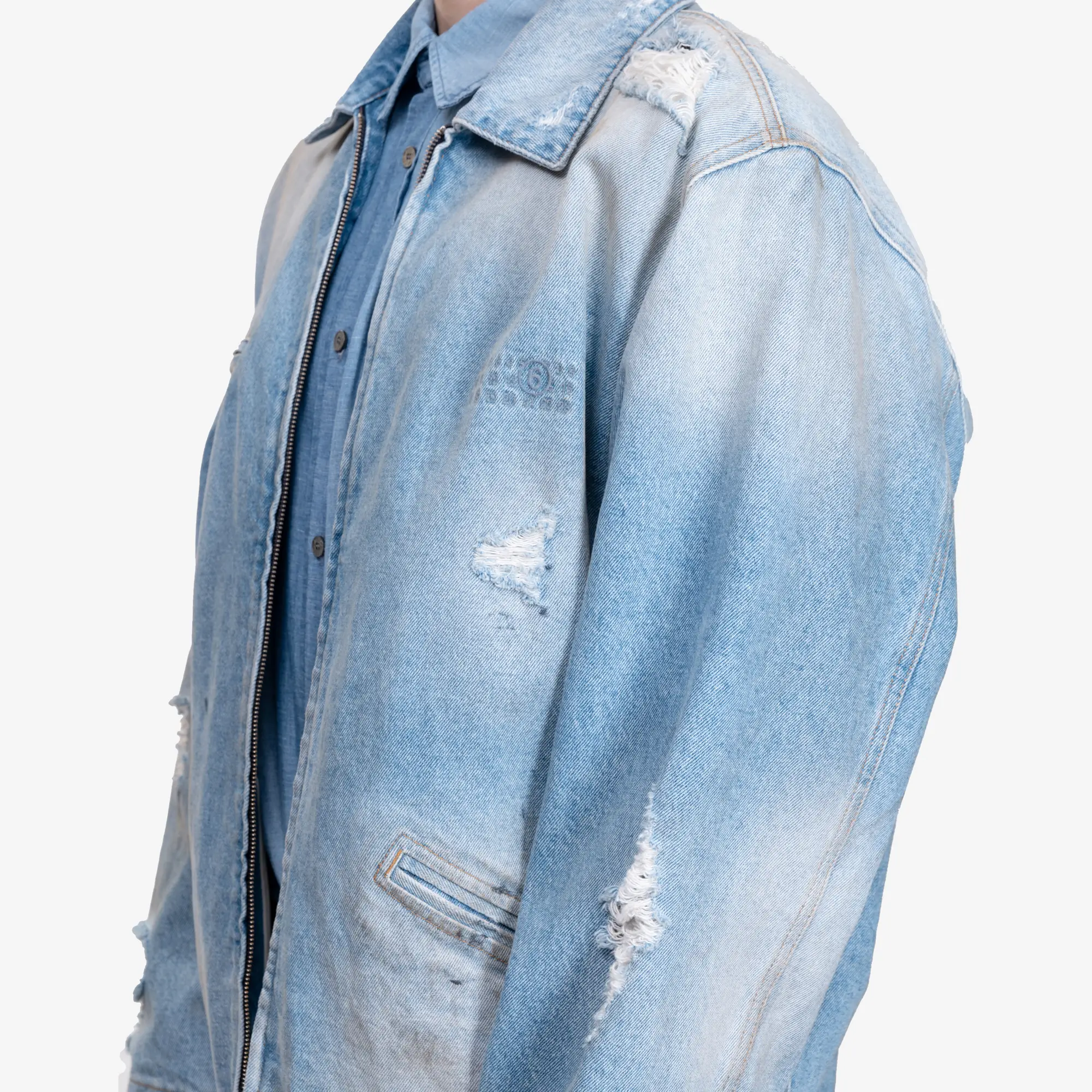 Distressed Work Jacket - Image 5