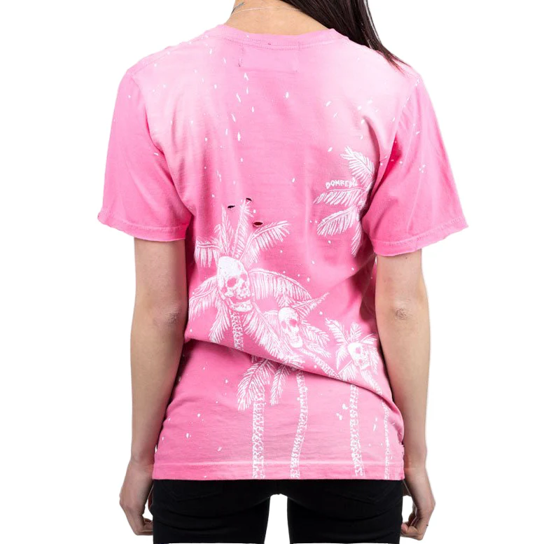 Skull Palms Paint Splatter T-Shirt - Image 6