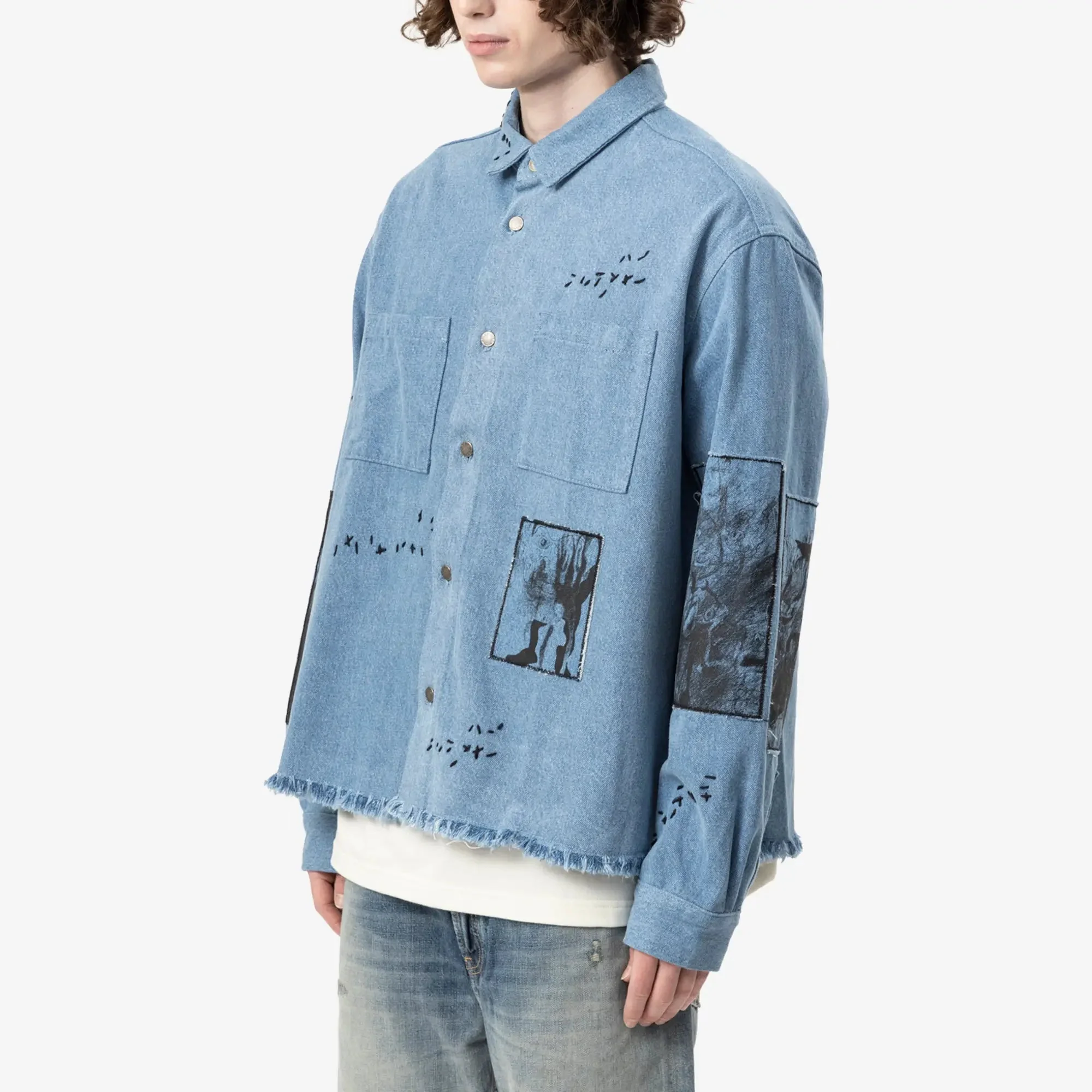 Unskilled Worker Cropped Overshirt - Image 3