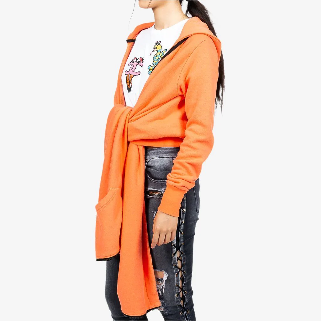 Womens Drape Hooded Cape - Image 2