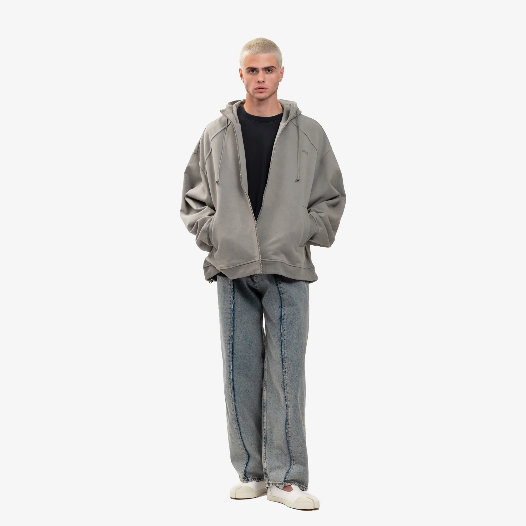 Dyed Zip Hoody - Image 2