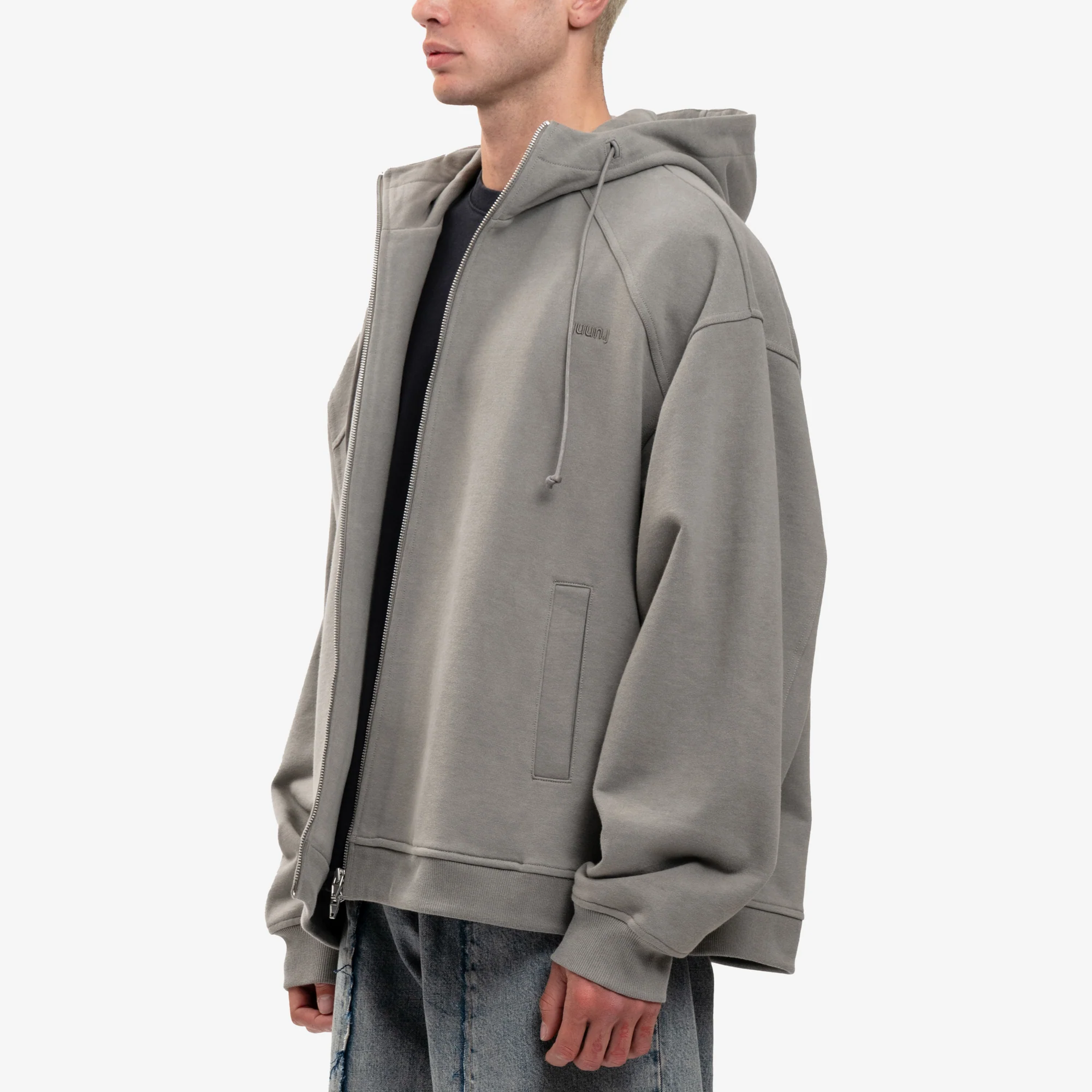 Dyed Zip Hoody - Image 4