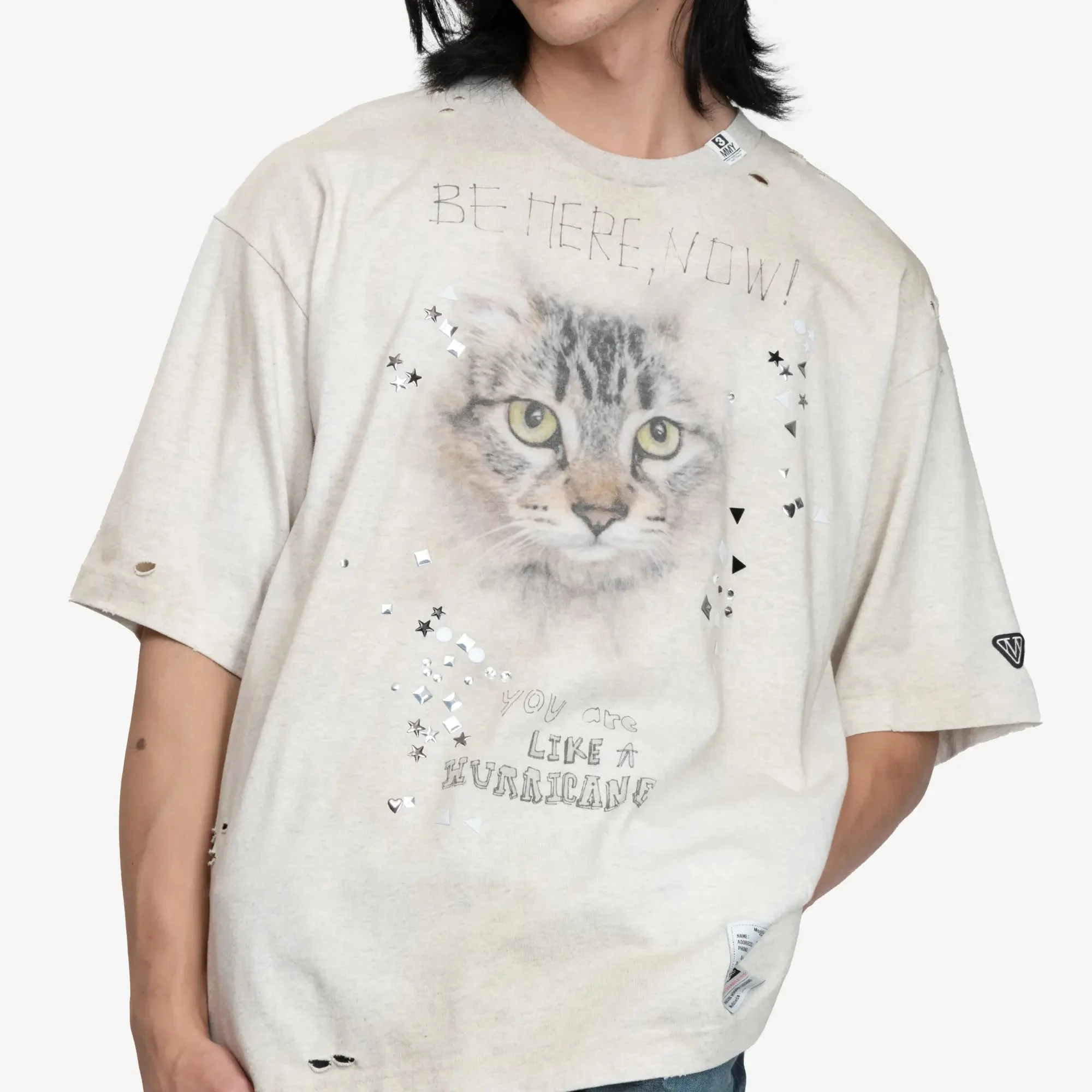 Embellished Distressed T-Shirt - Image 5
