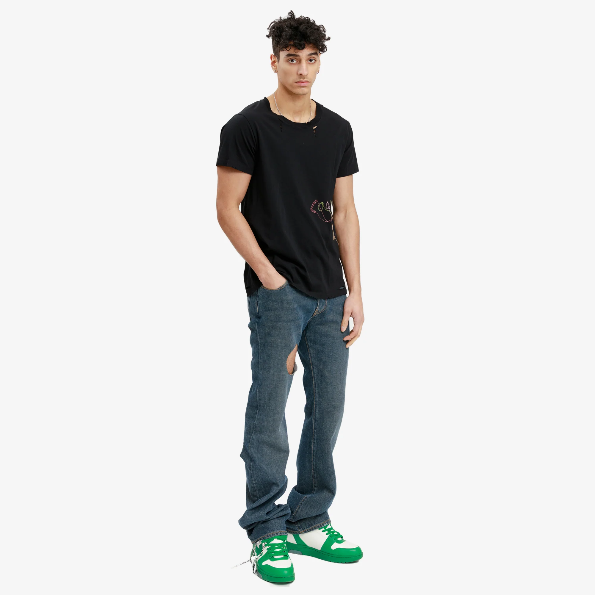 Embroidered COOL Vintage T-Shirt - Image 2