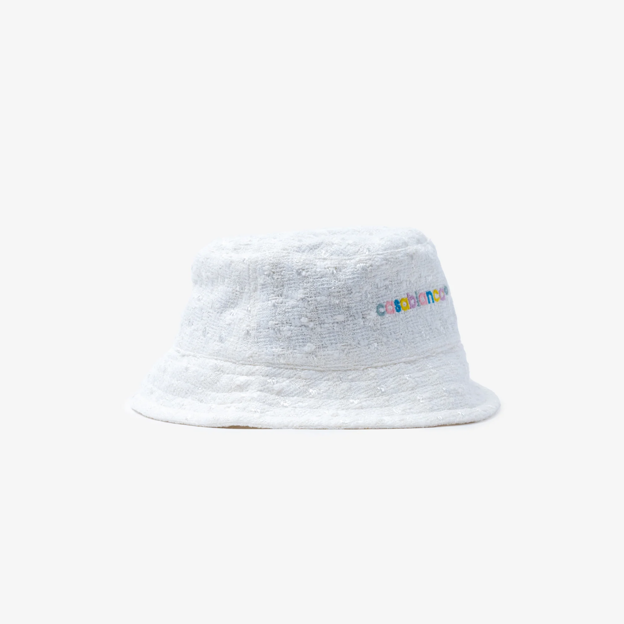 Embroidered Tweed Bucket Hat - Image 3