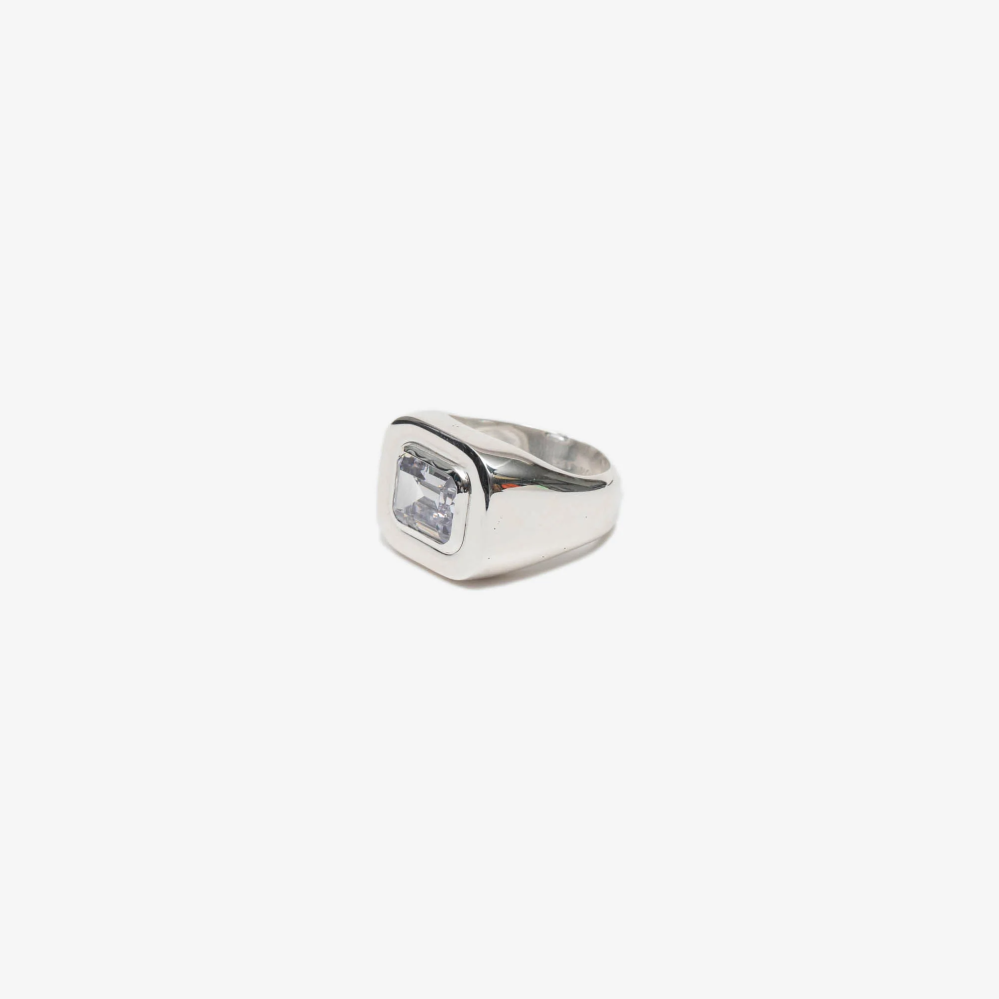 Emerald Cut Signet Ring - Image 2