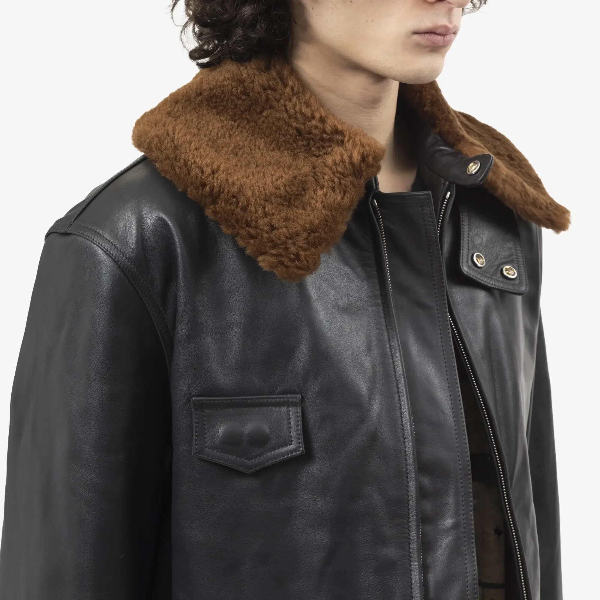 Hot Rod Shearling Collar Jacket - Image 5