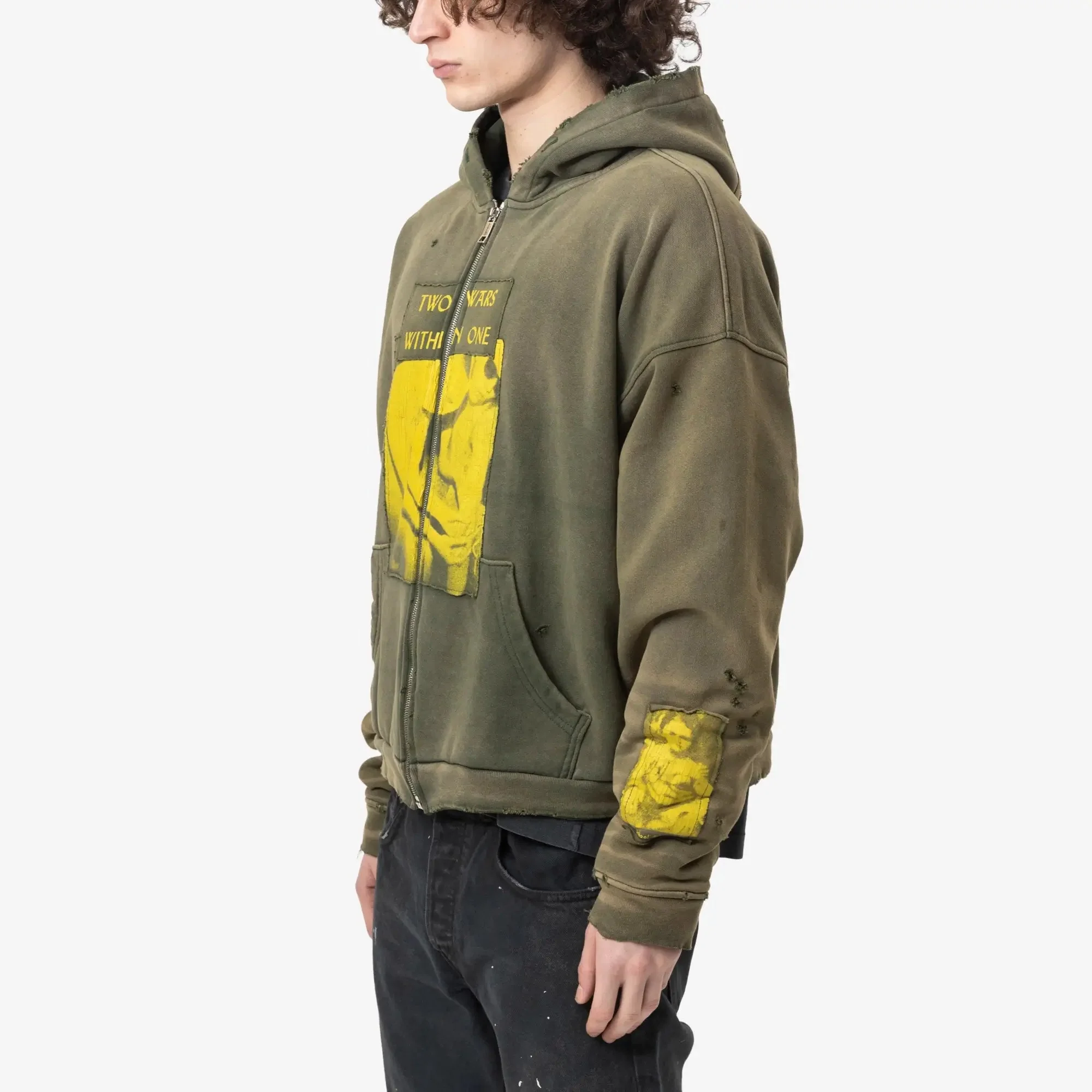 Two Wars Within One Assemblage Zip Hoody - Image 3
