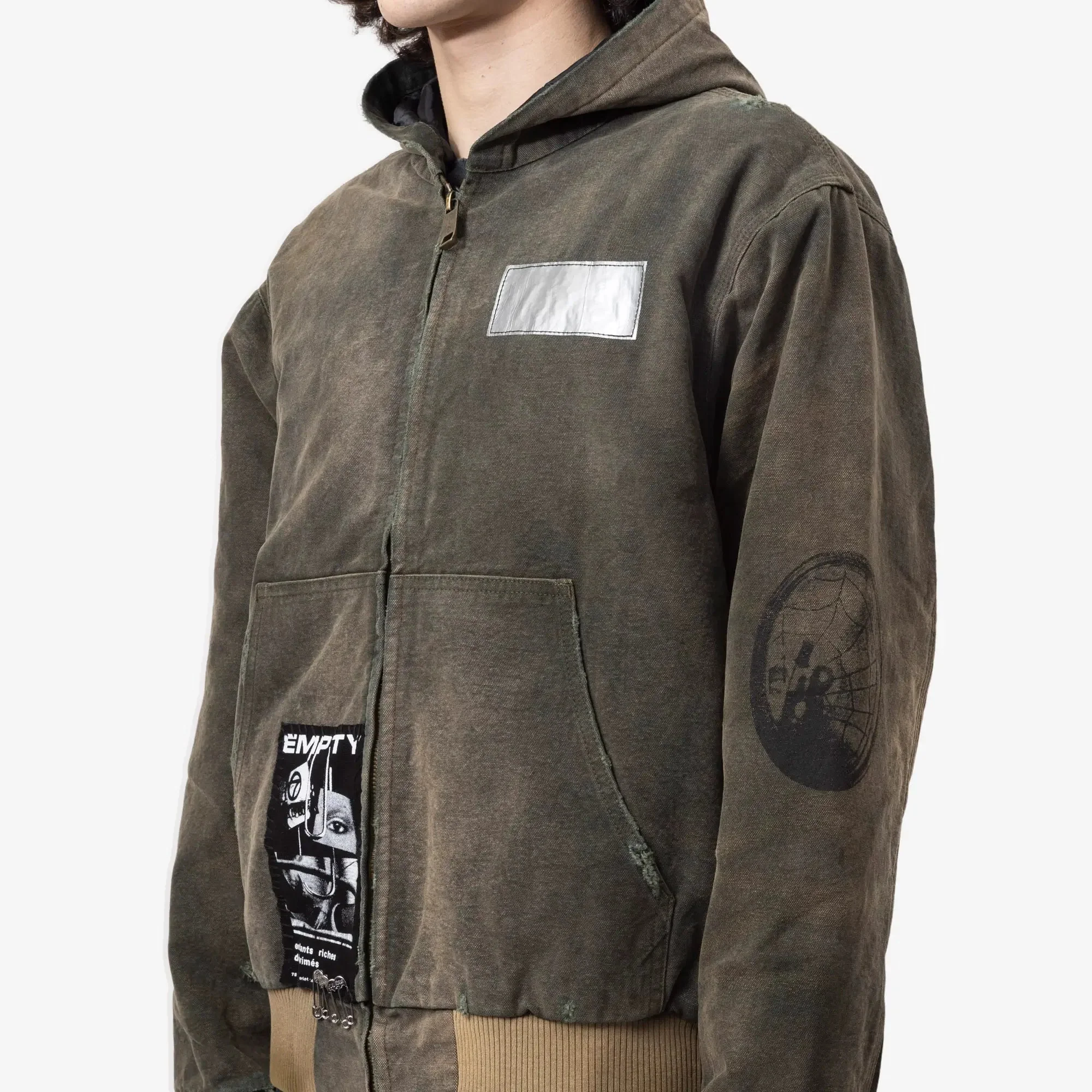 War Started Hooded Work Jacket - Image 5