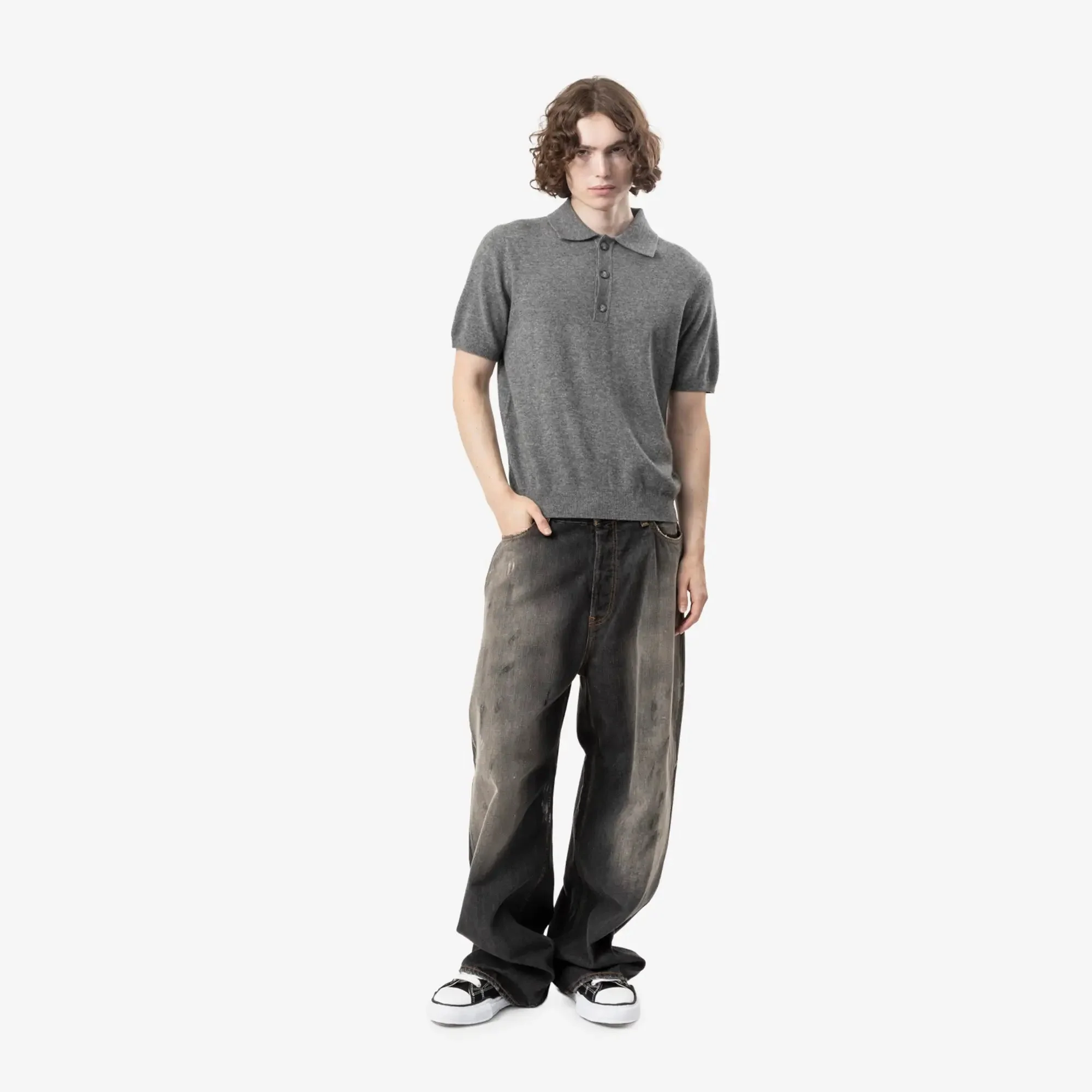 Short Sleeve Knit Polo - Image 2